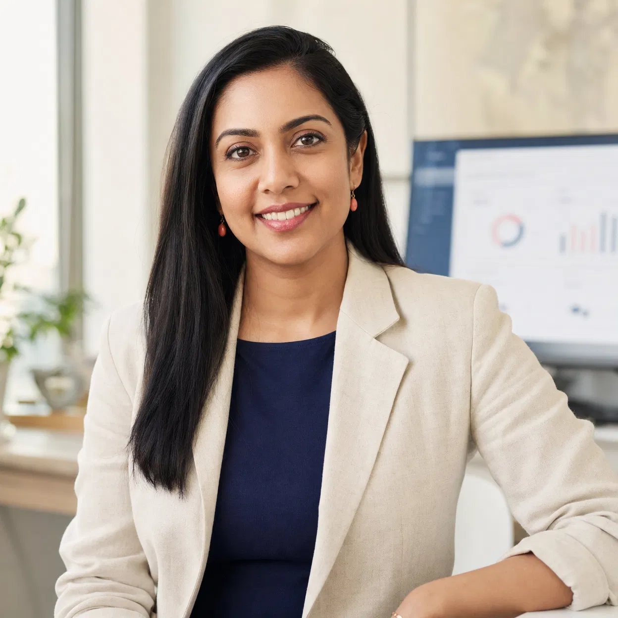 Portrait of Priya Anand, Chief Product Officer at FEESZ