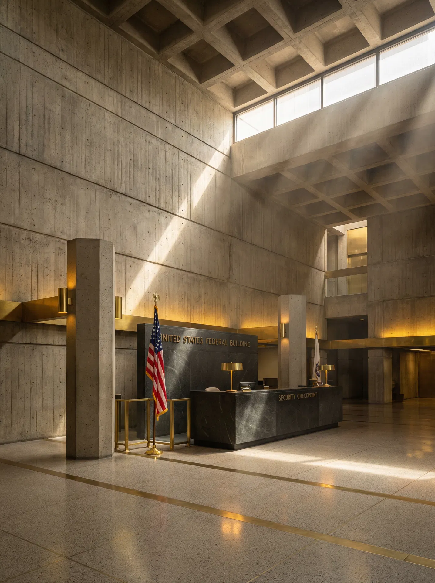 Federal Lobby · Brutalist