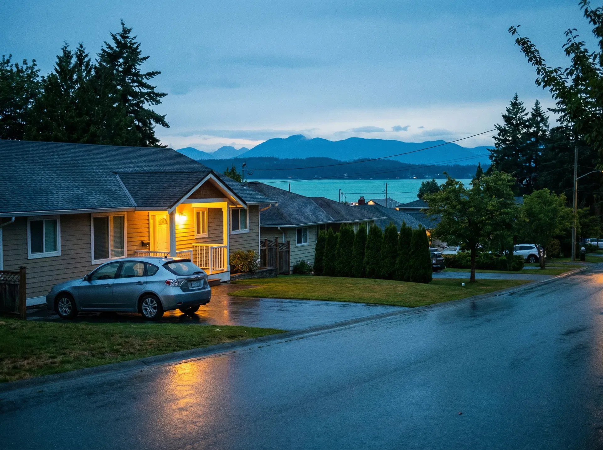 Paved Driveway — Ocean View Neighbourhood
