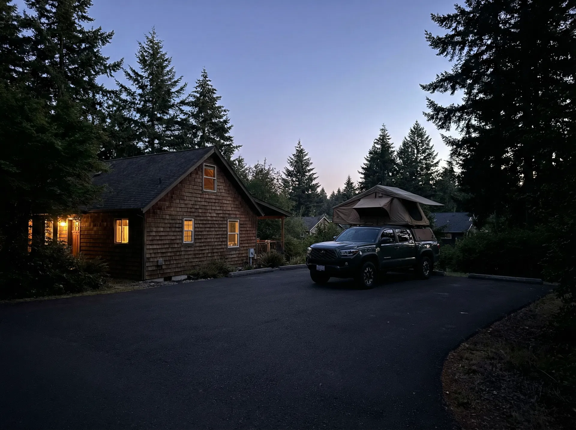 Forest Asphalt Pad — Rooftop Tent Friendly