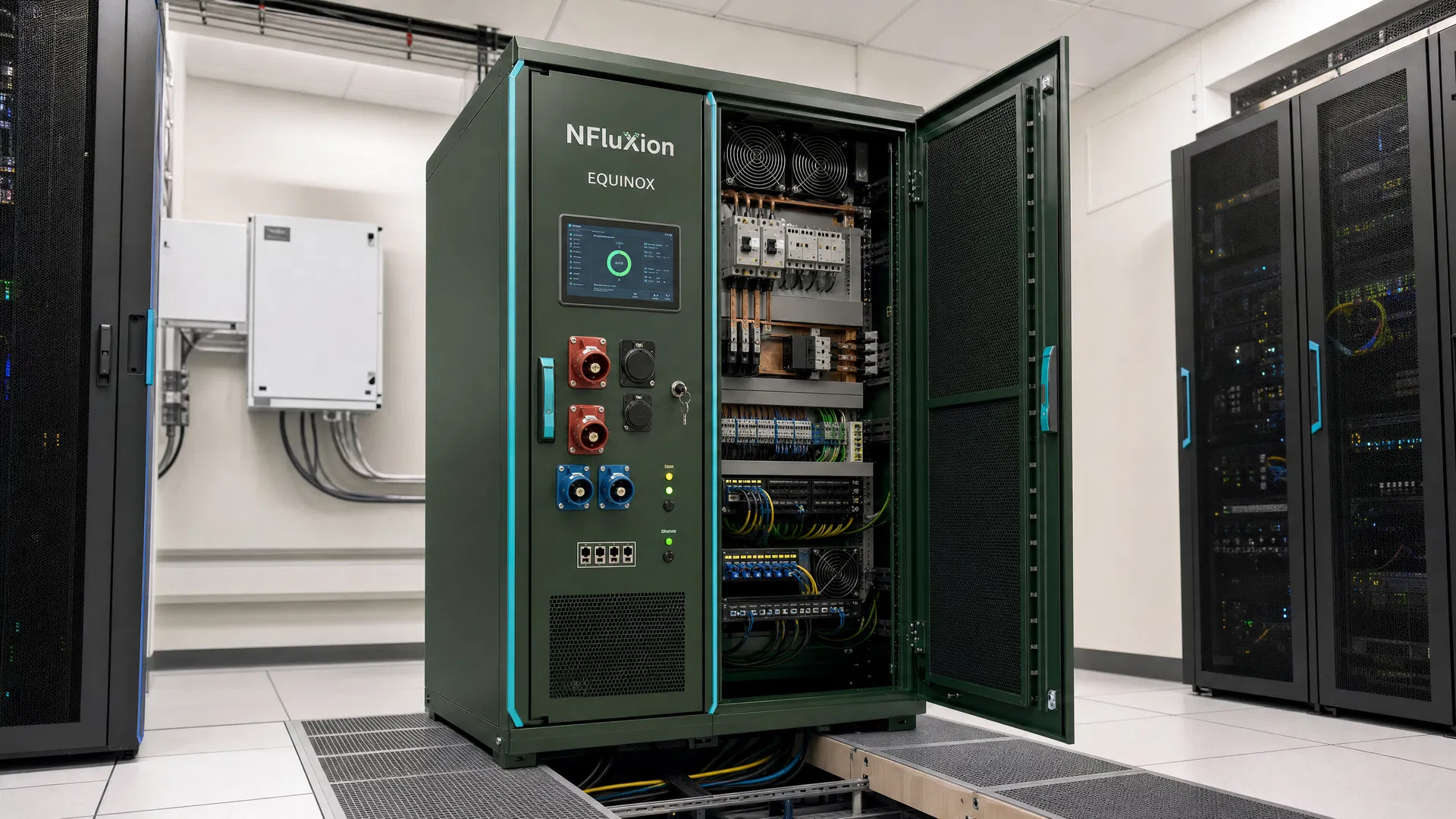NFluxion Equinox Industrial Cabinet in server room