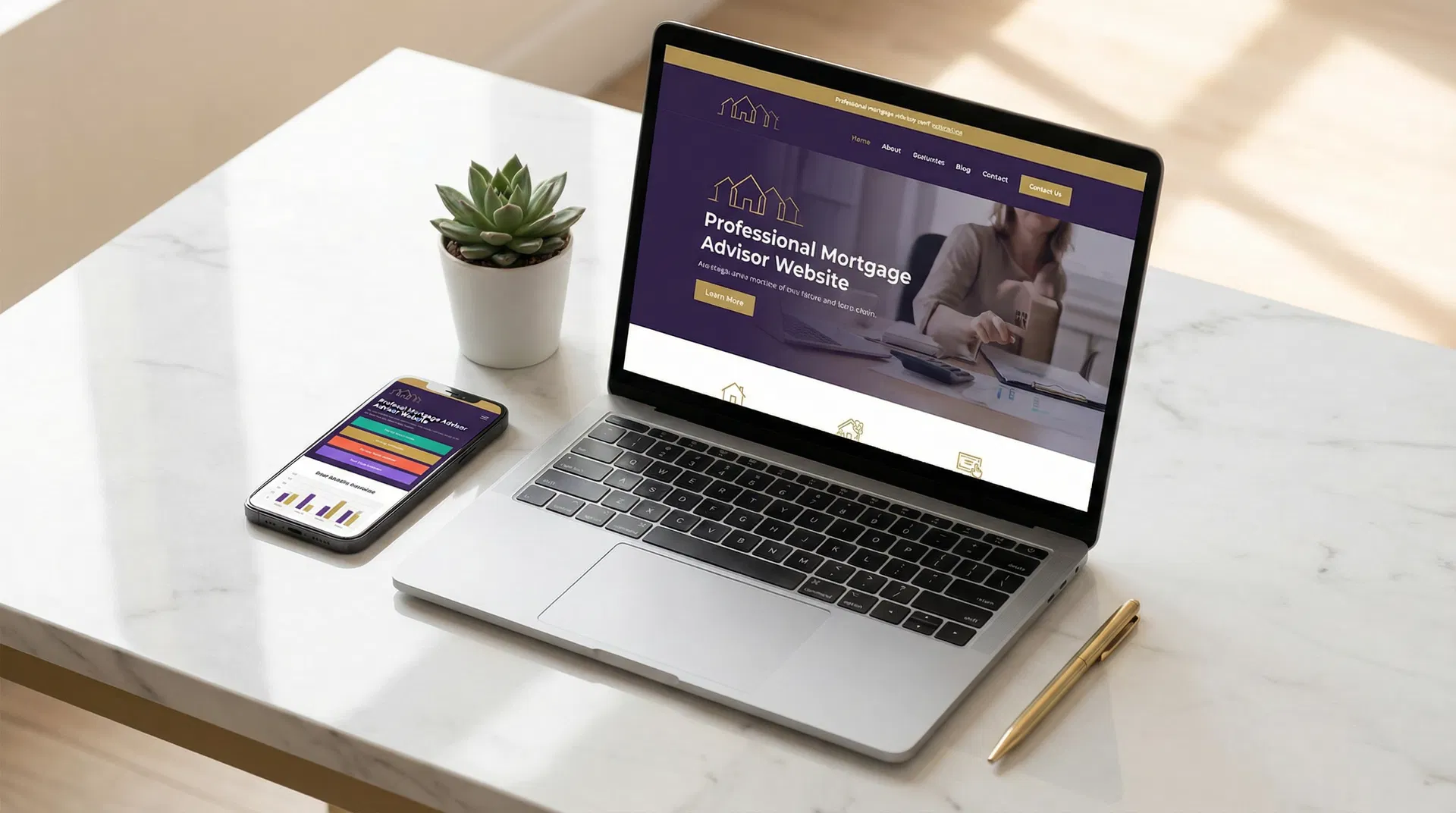 Lending With Leilani website mockup