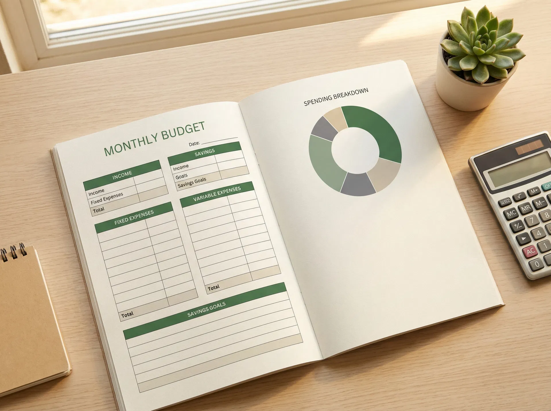 Monthly Budget Planner PDF — Take Control of Your Finances