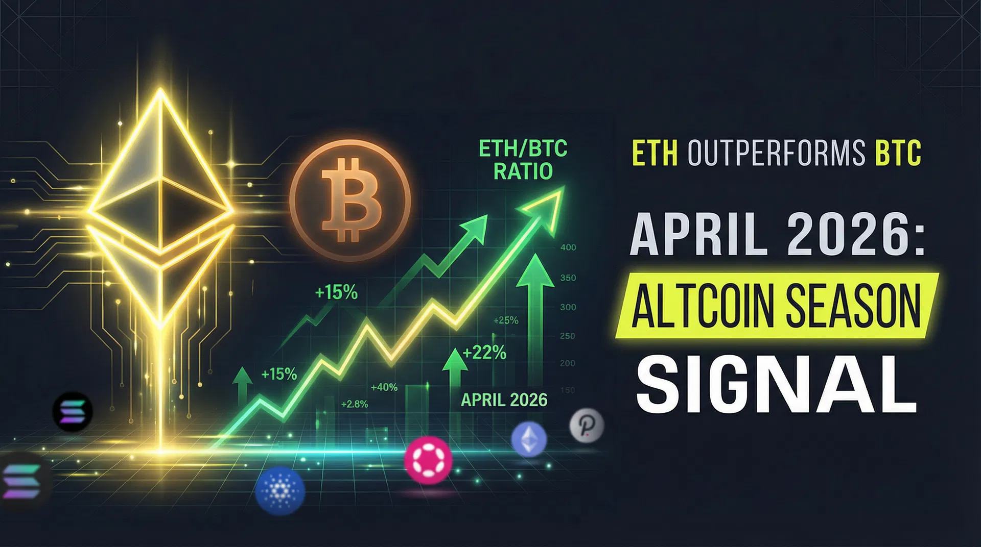 Ethereum Is Quietly Outperforming Bitcoin in April 2026 — What the ETH/BTC Ratio Is Telling Us