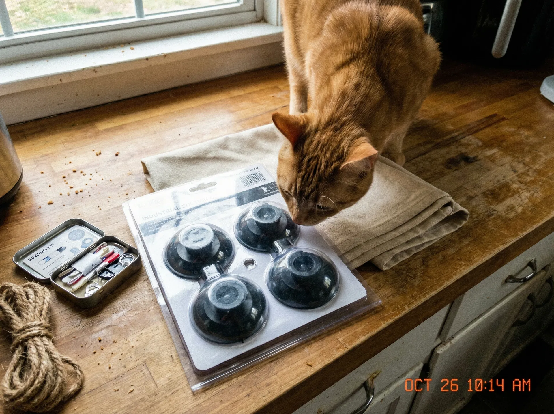 Antes: Hamaca de Ventana para Gatos con Ventosas Industriales: El Proyecto de 15 Minutos que Cambiará su Vida