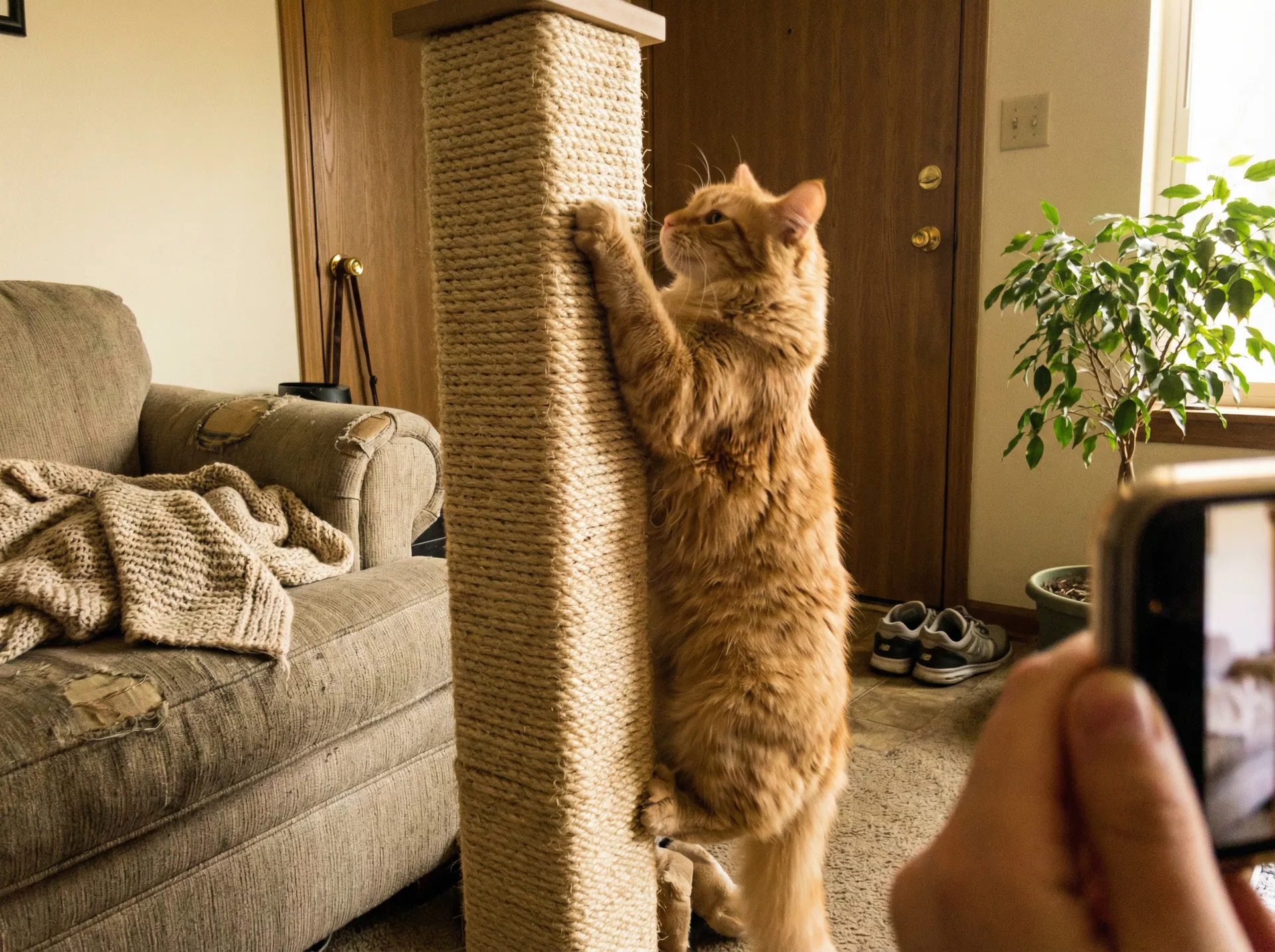 Después: Cómo Construir un Rascador de Techo para Gatos por Menos de 30&nbsp;€ [Guía 2026]