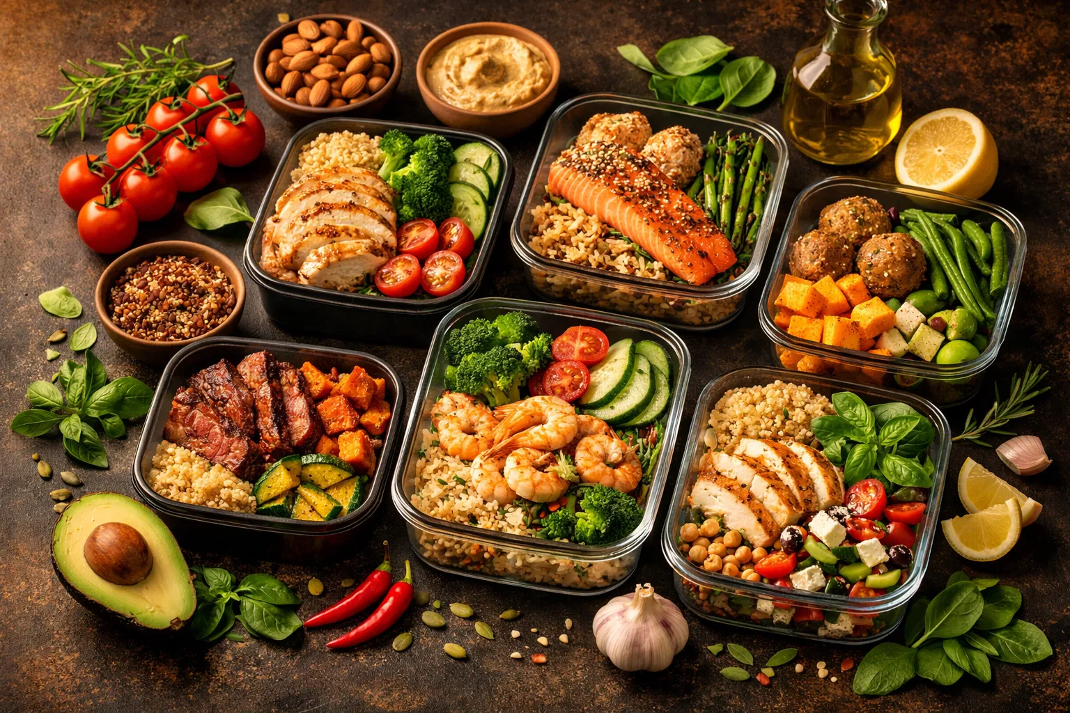 Healthy nutrition meals