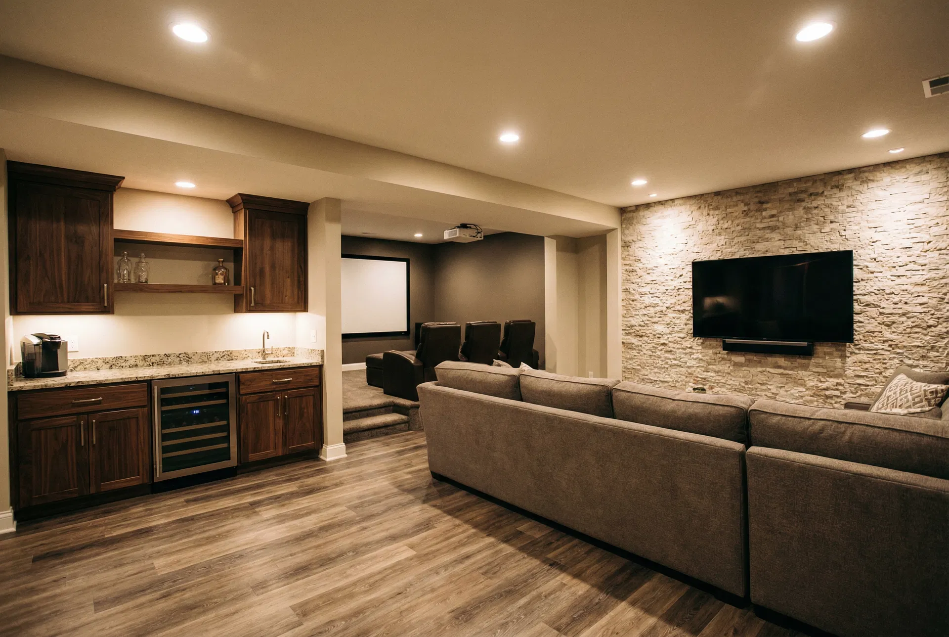 Basement Remodeling in Sunset