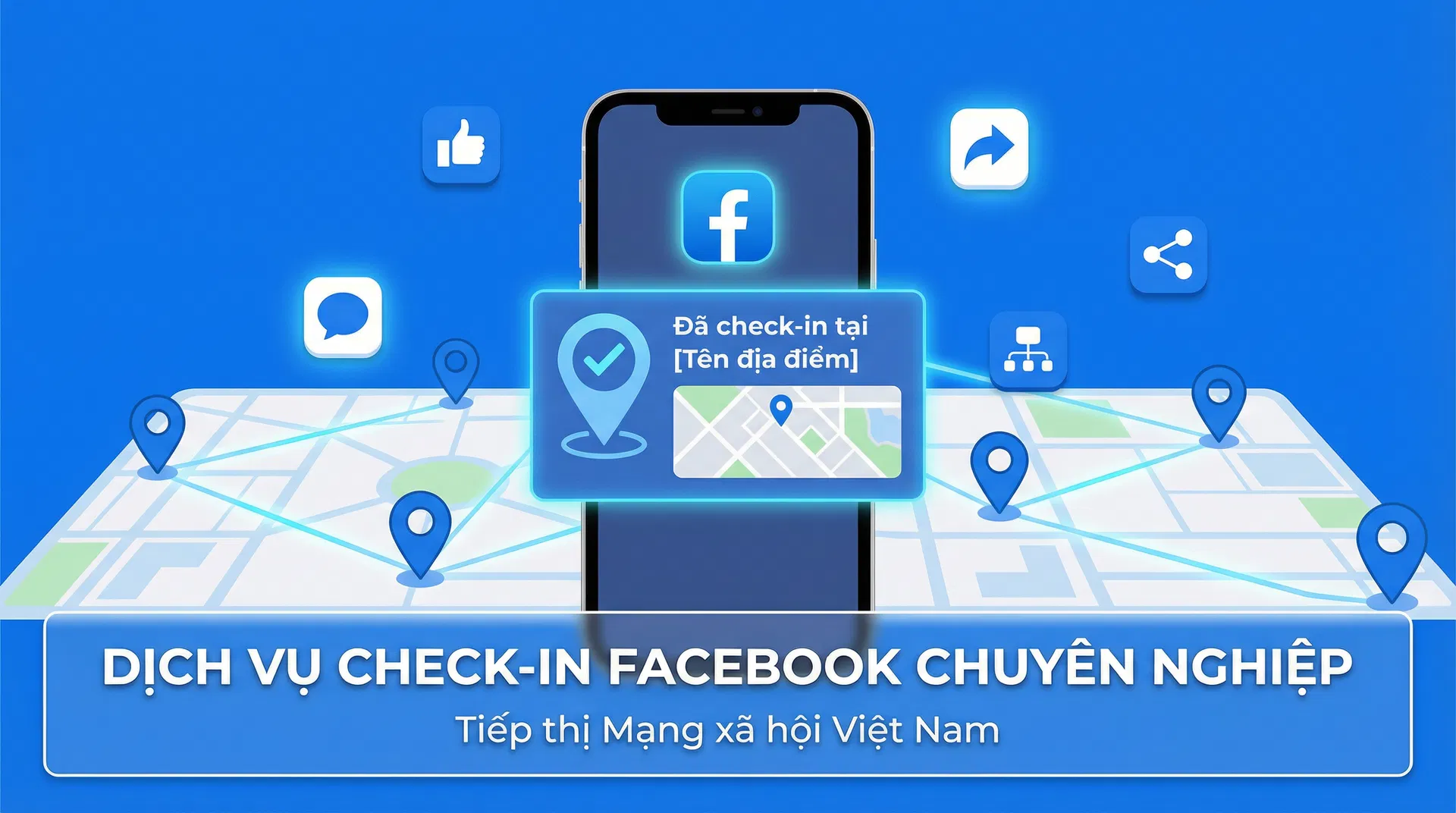 Dịch vụ Tăng Check In Fanpage Facebook