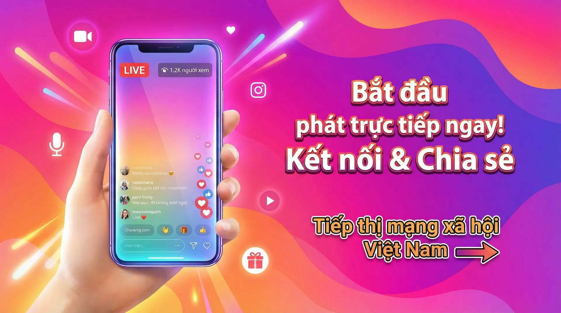 Dịch vụ tăng mắt livestream Instagram