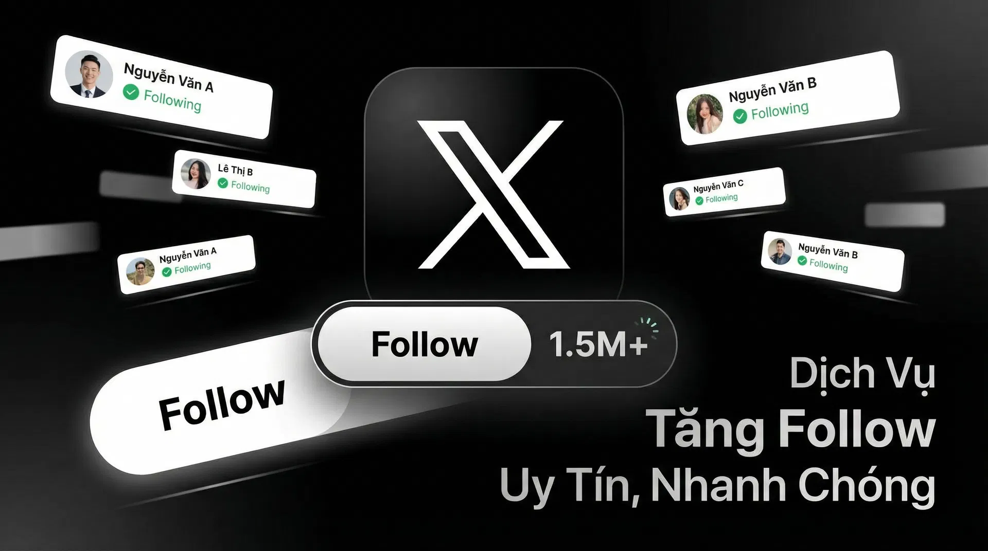 Dịch vụ tăng Follow Twitter/X hiệu quả