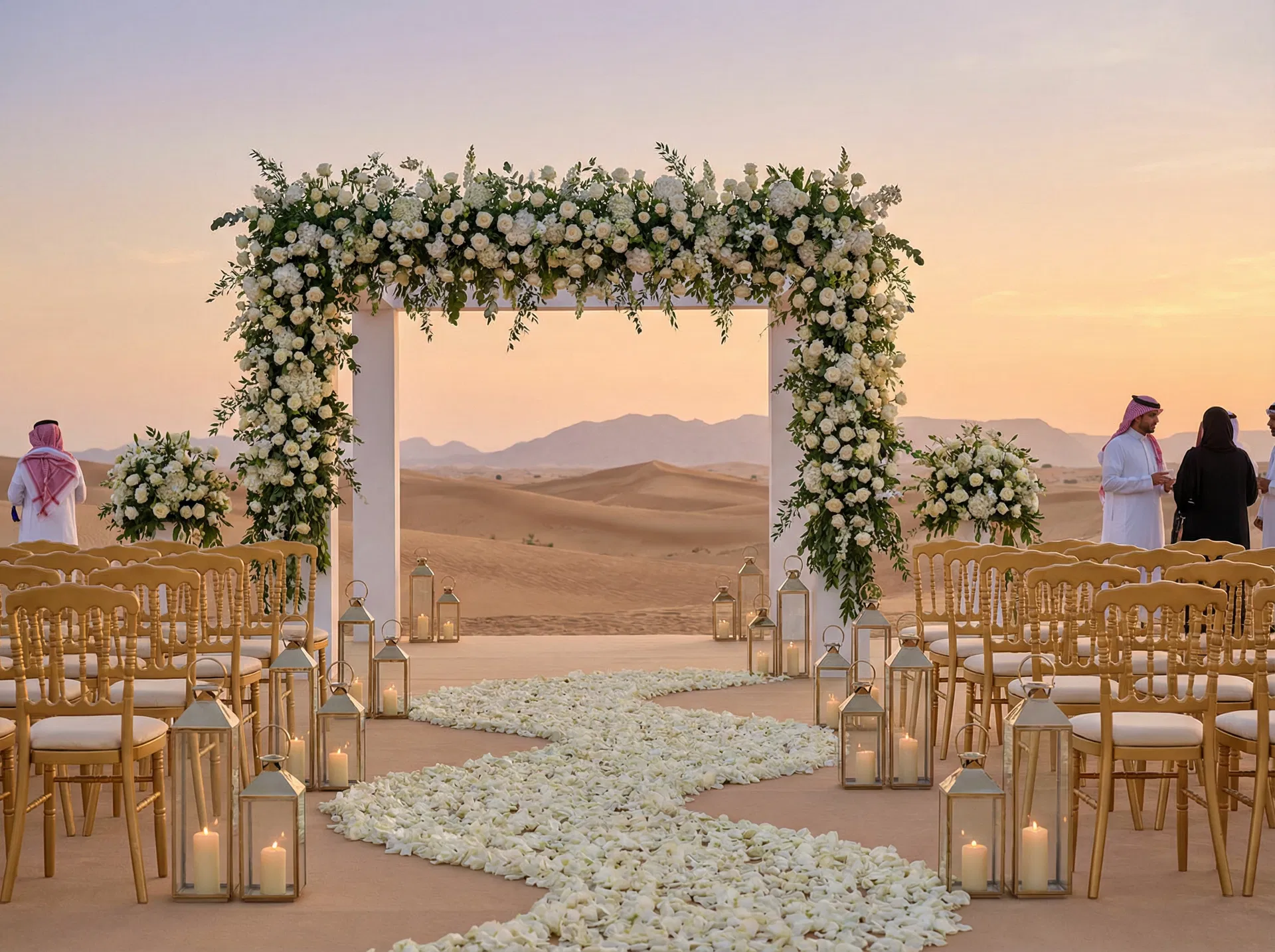 زفاف الصحراء الذهبية