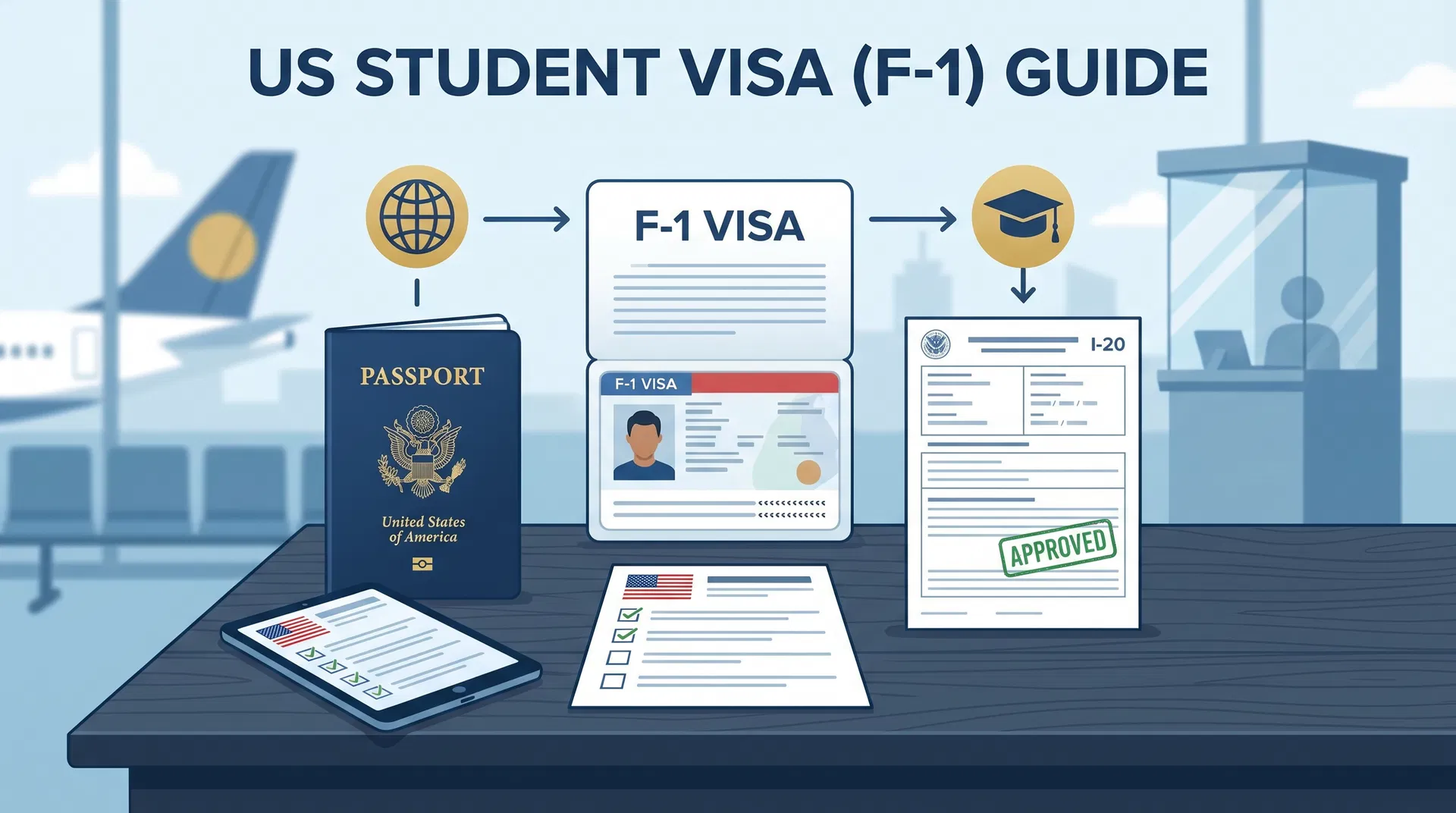 美國學生簽證（F-1）完全指南：申請流程與常見問題