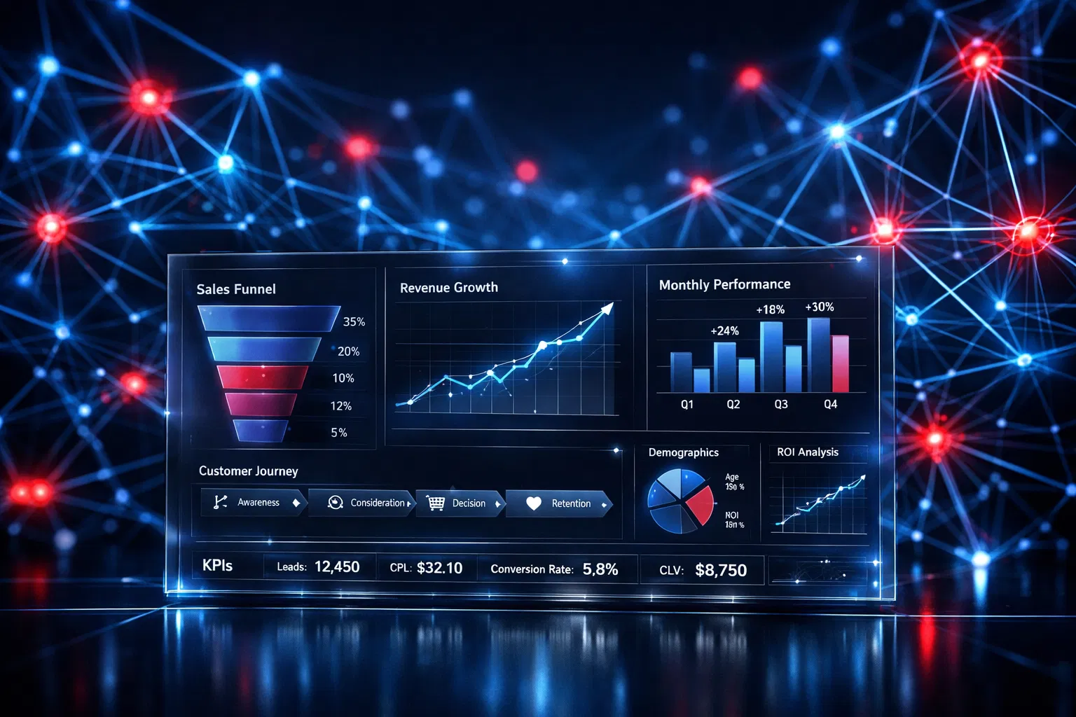 AI in Sales and Marketing visualization
