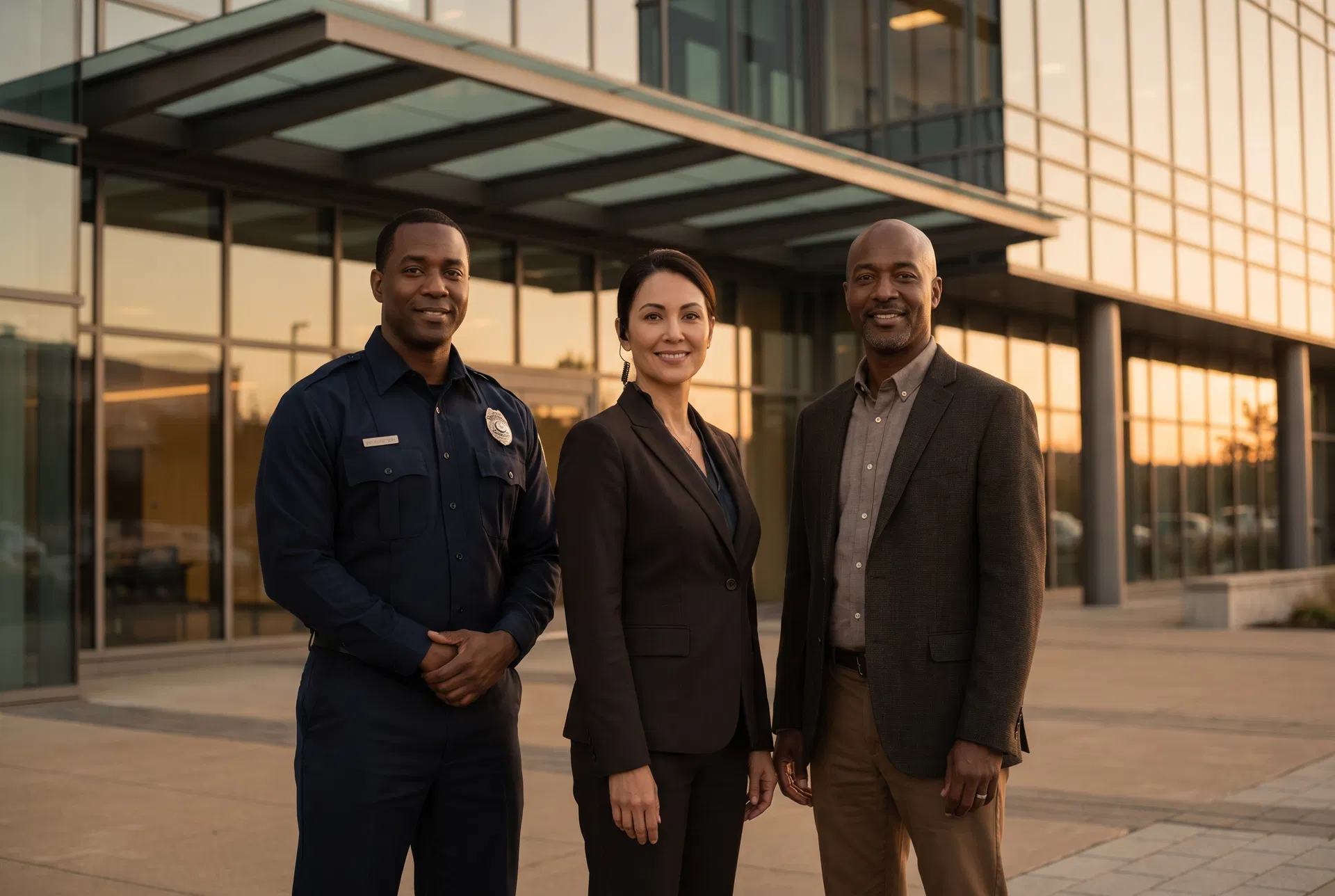 Diverse security professionals