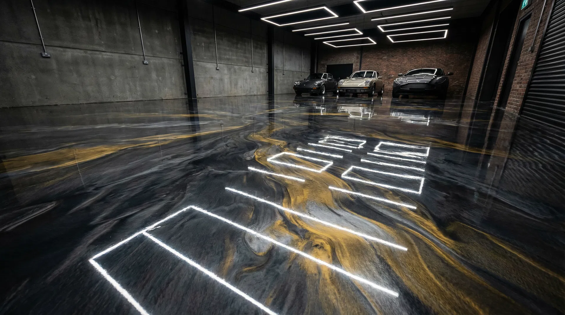 Metallic Epoxy — Luxury Garage