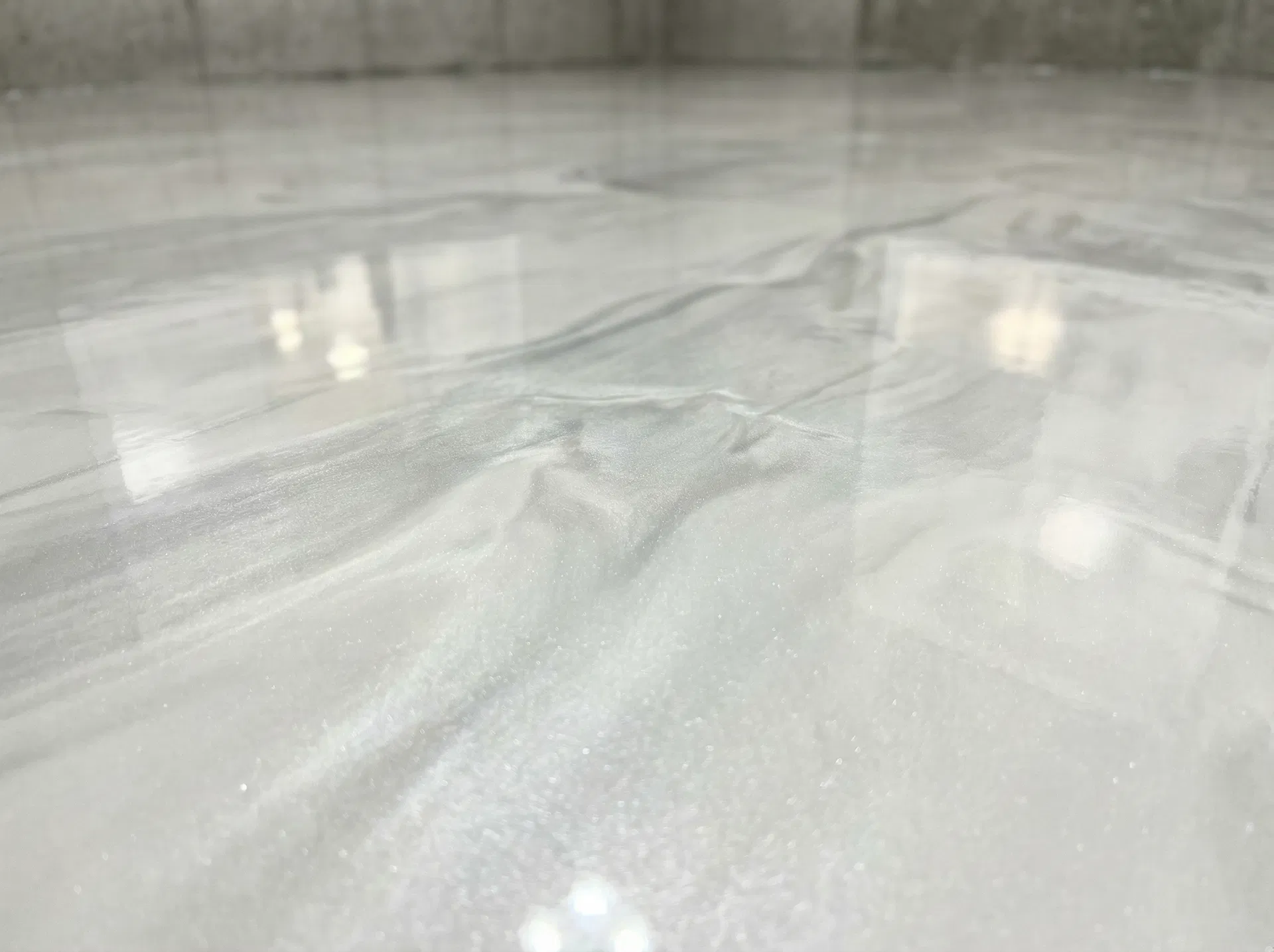 Metallic Epoxy — Pearl White Finish