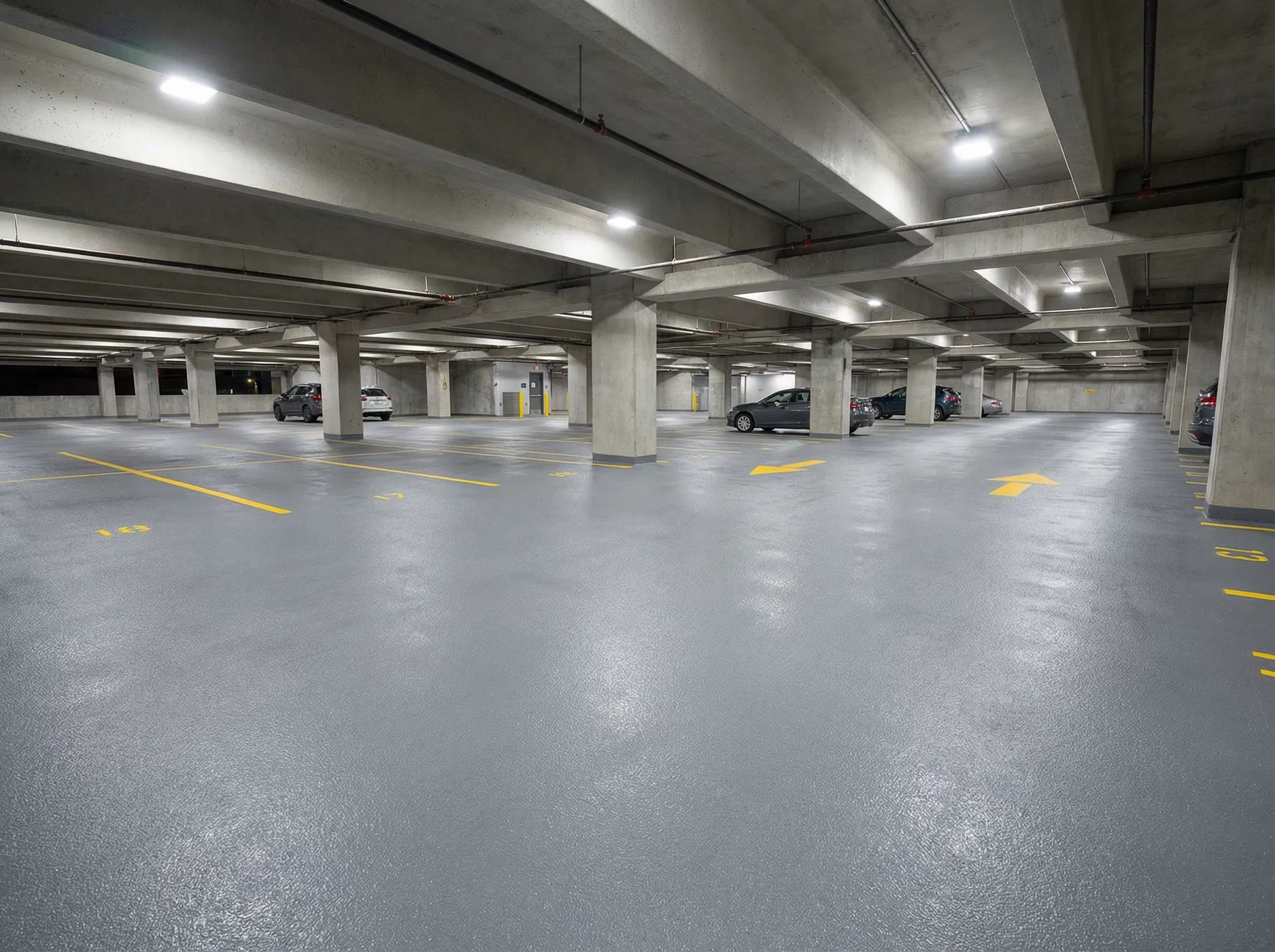 Multi-level parkade waterproofing membrane