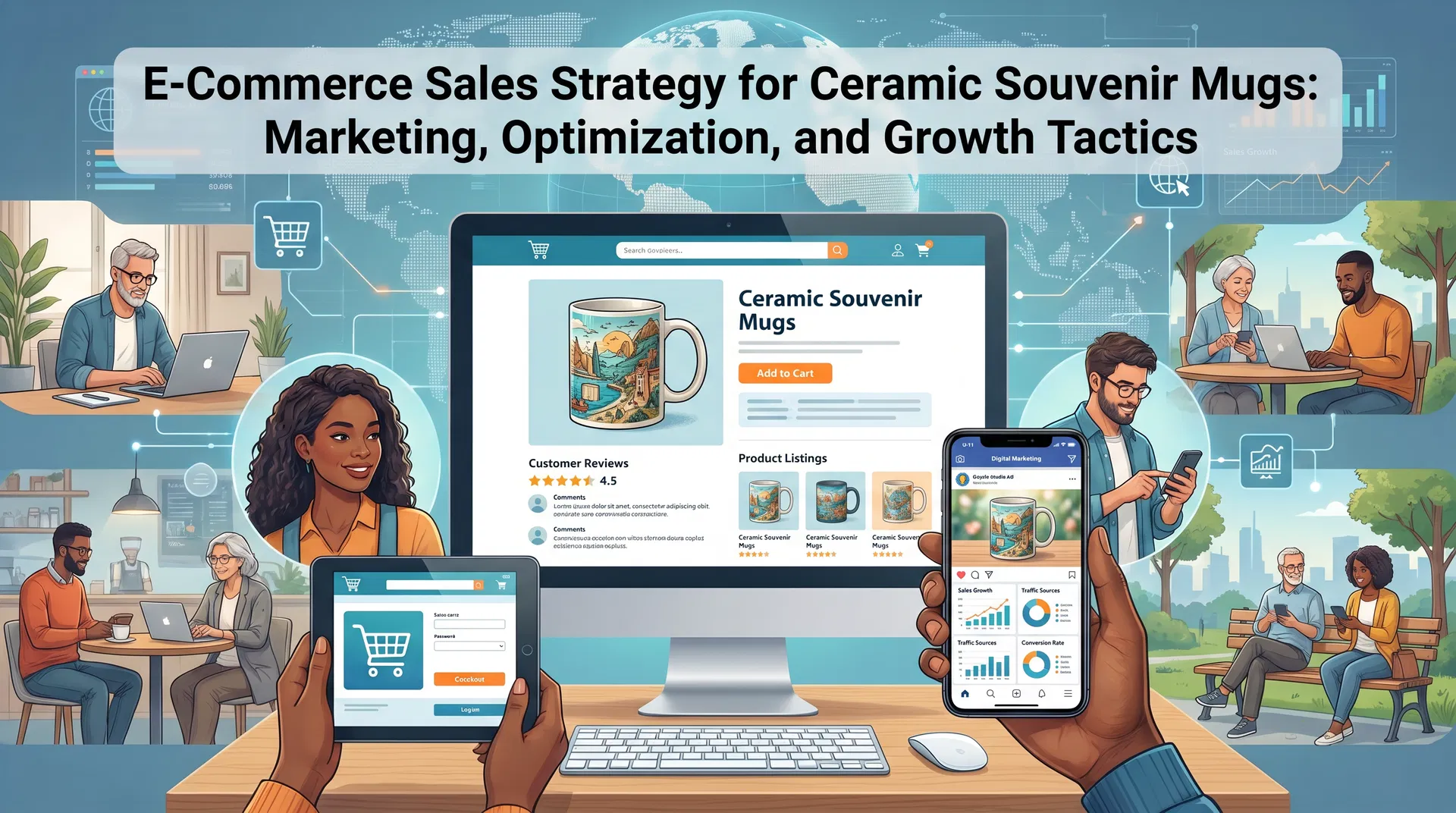 E-Commerce Sales Strategy for Ceramic Souvenir Mugs: Marketing, Optimization, and Growth Tactics