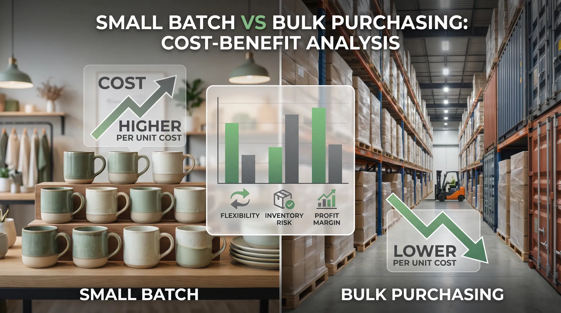 Small Batch vs Bulk Purchasing: Cost-Benefit Analysis for Ceramic Mug Retailers