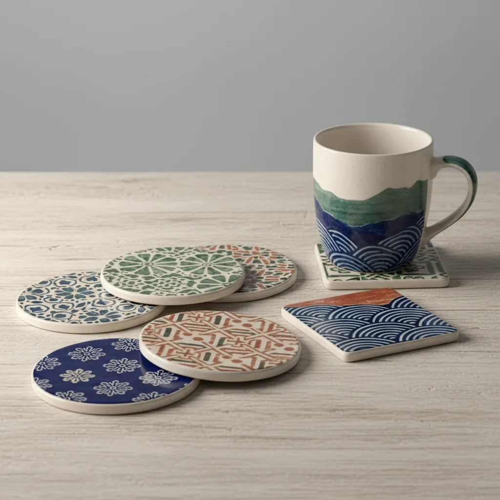 Beyond Mugs: Unlocking Profit with Custom Printed Ceramic Coasters for Gift Shops