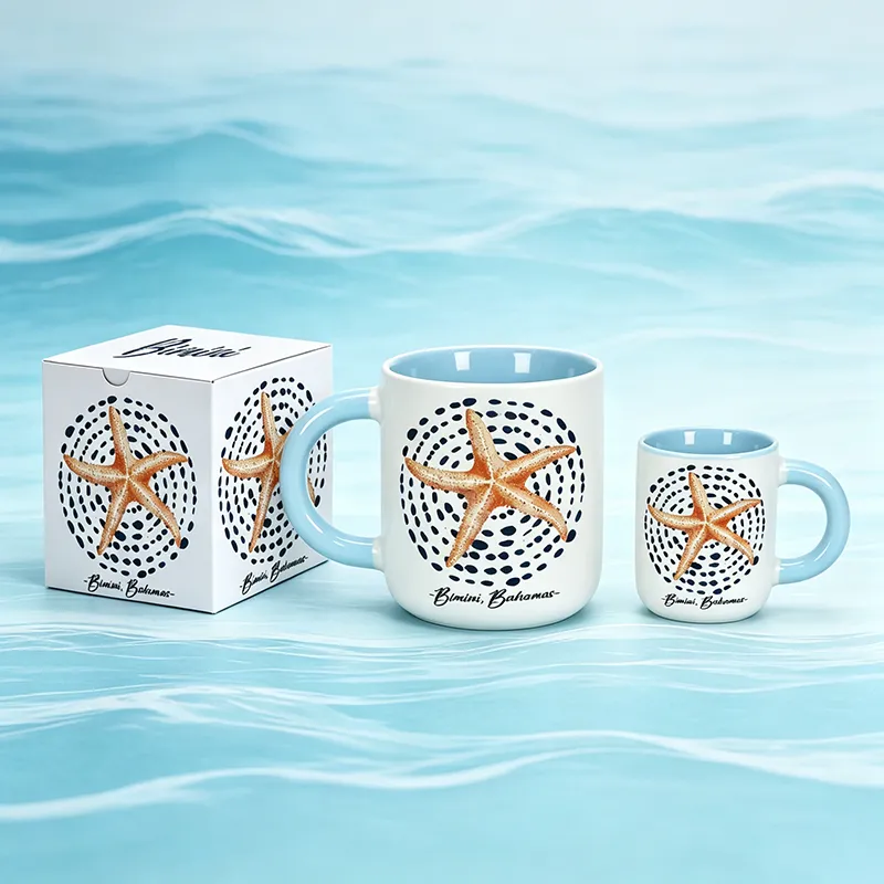 Bahamas Starfish Relief Ceramic Mug 2