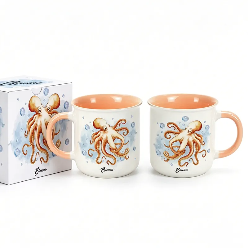 Bimini Octopus Watercolor Ceramic Mug