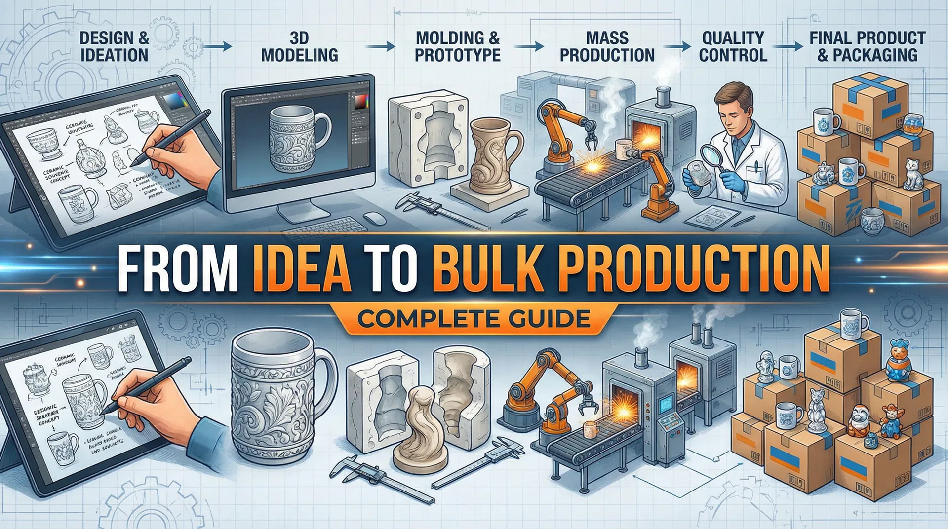 From Idea to Bulk Production: Complete Custom Ceramic Souvenir Guide