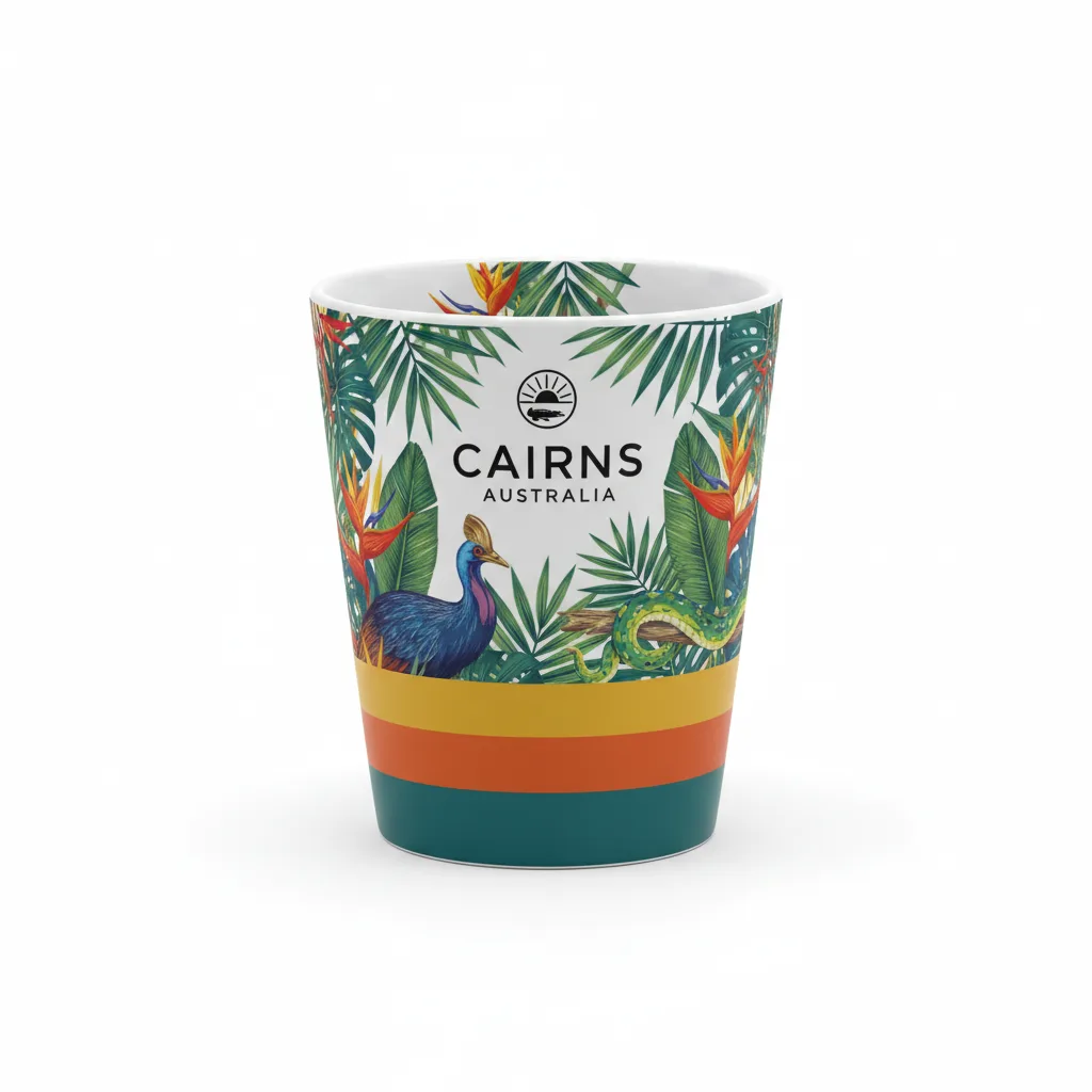 Cairns Tropical Relief 15oz Large Latte Mug