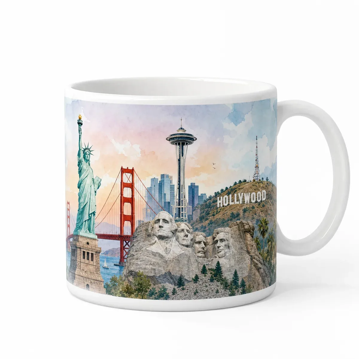 American Landmarks Panoramic Mug
