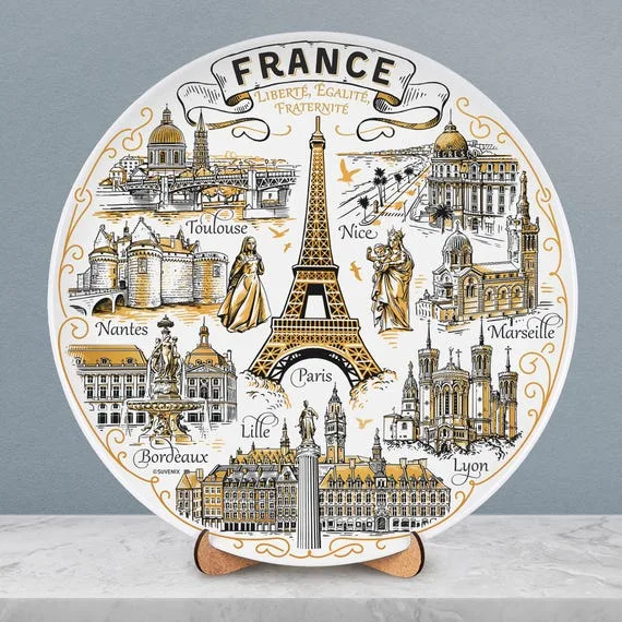 France Eiffel Tower Collector Plate