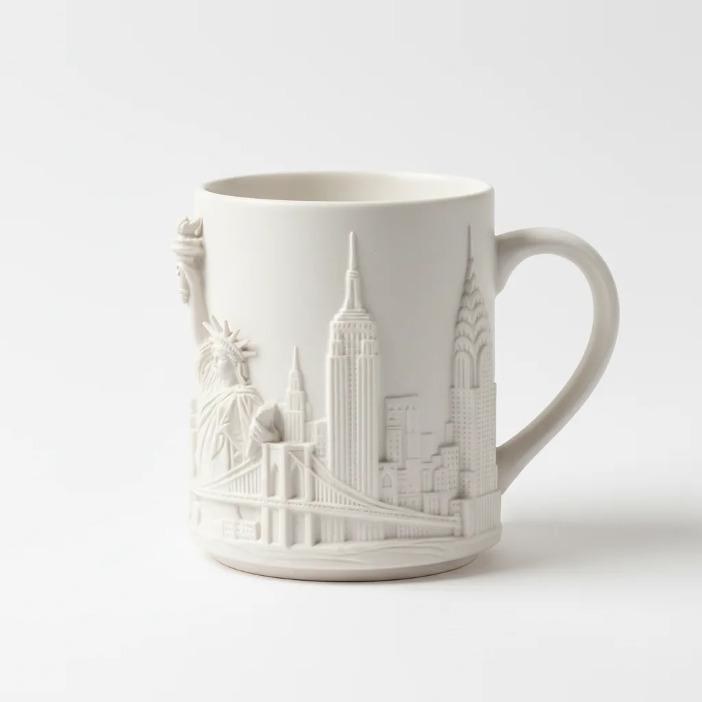 New York City 3D Relief Souvenir Mug