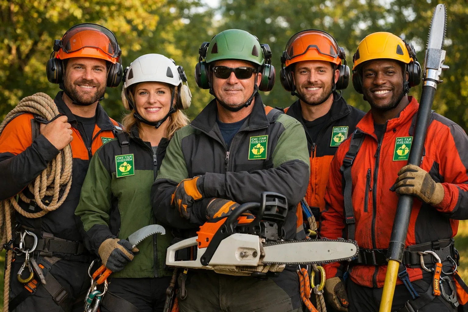 Professional team of certified arborists
