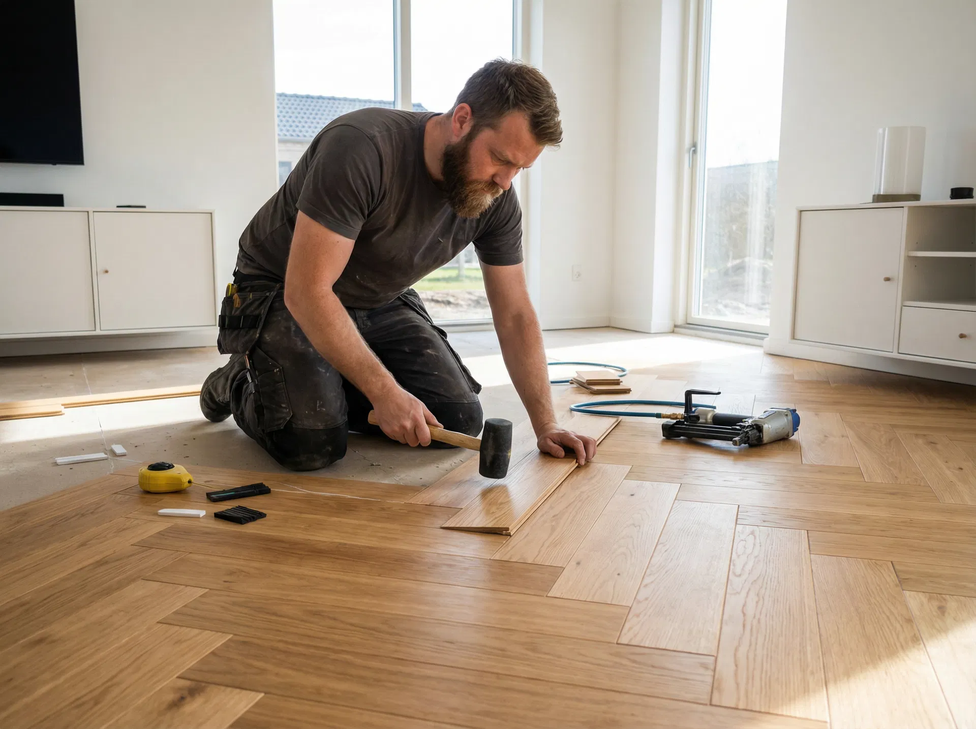 Gulvlægning i Nordsjælland — Lehrmann Byg