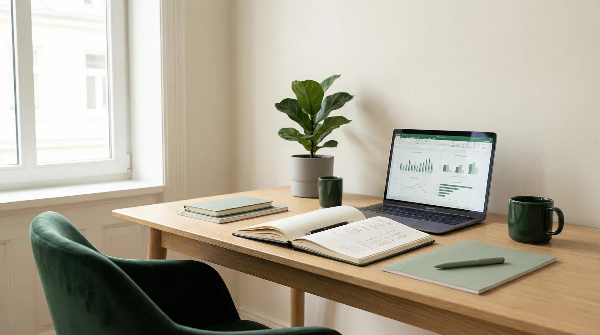 Roligt og ordentligt kontormiljø