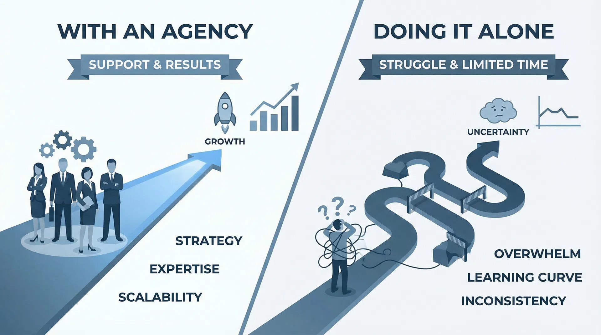 Por Que Contratar uma Agência em Véz de Fazer Marketing Sozinho?
