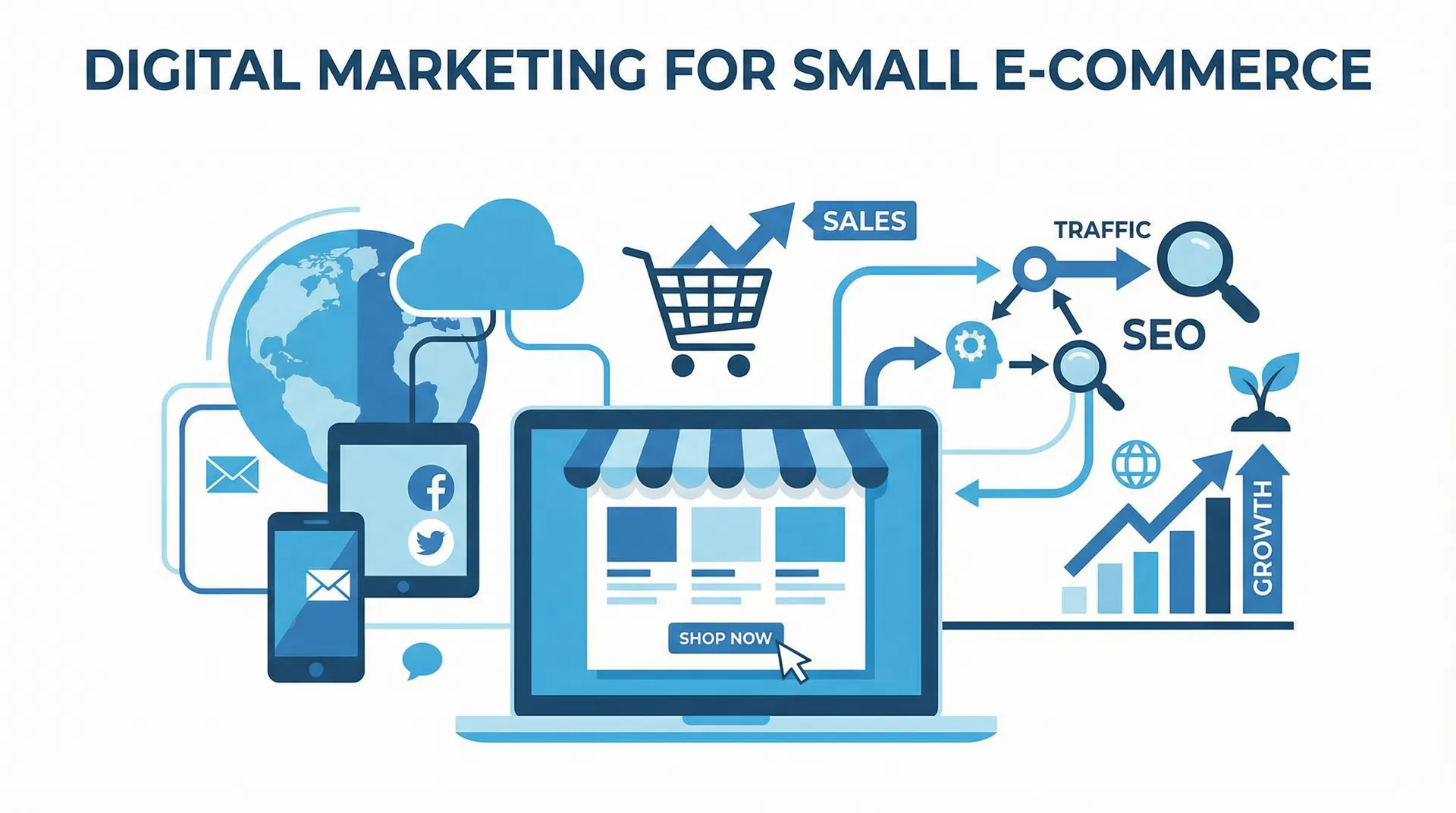 Marketing Digital para E-commerce Pequeno: Estratégia Completa