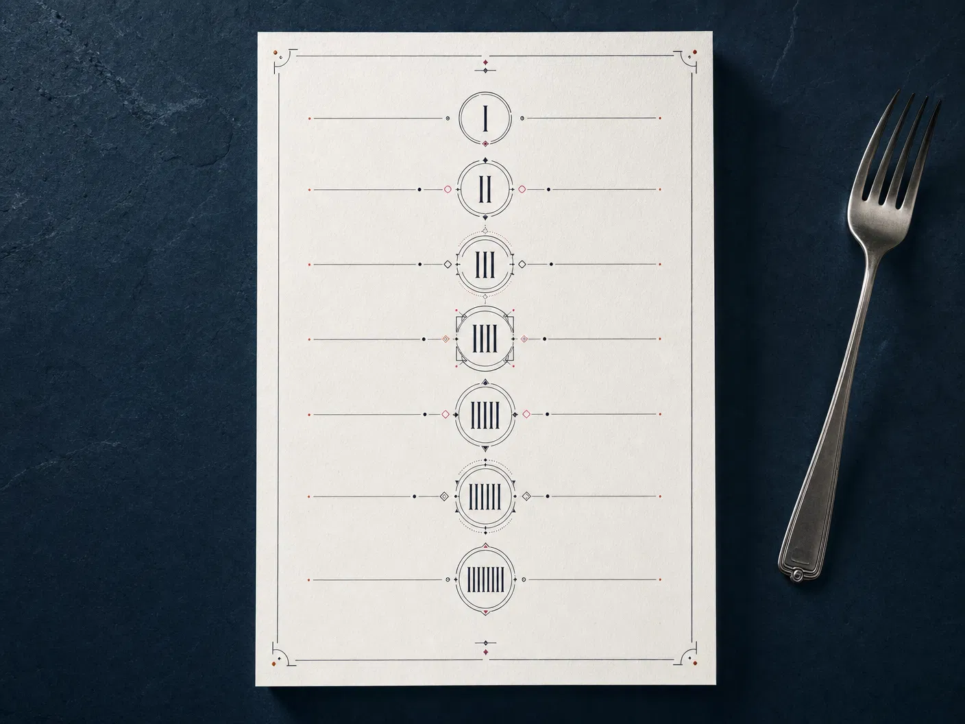 Menu degustação visual do método R.U.N.