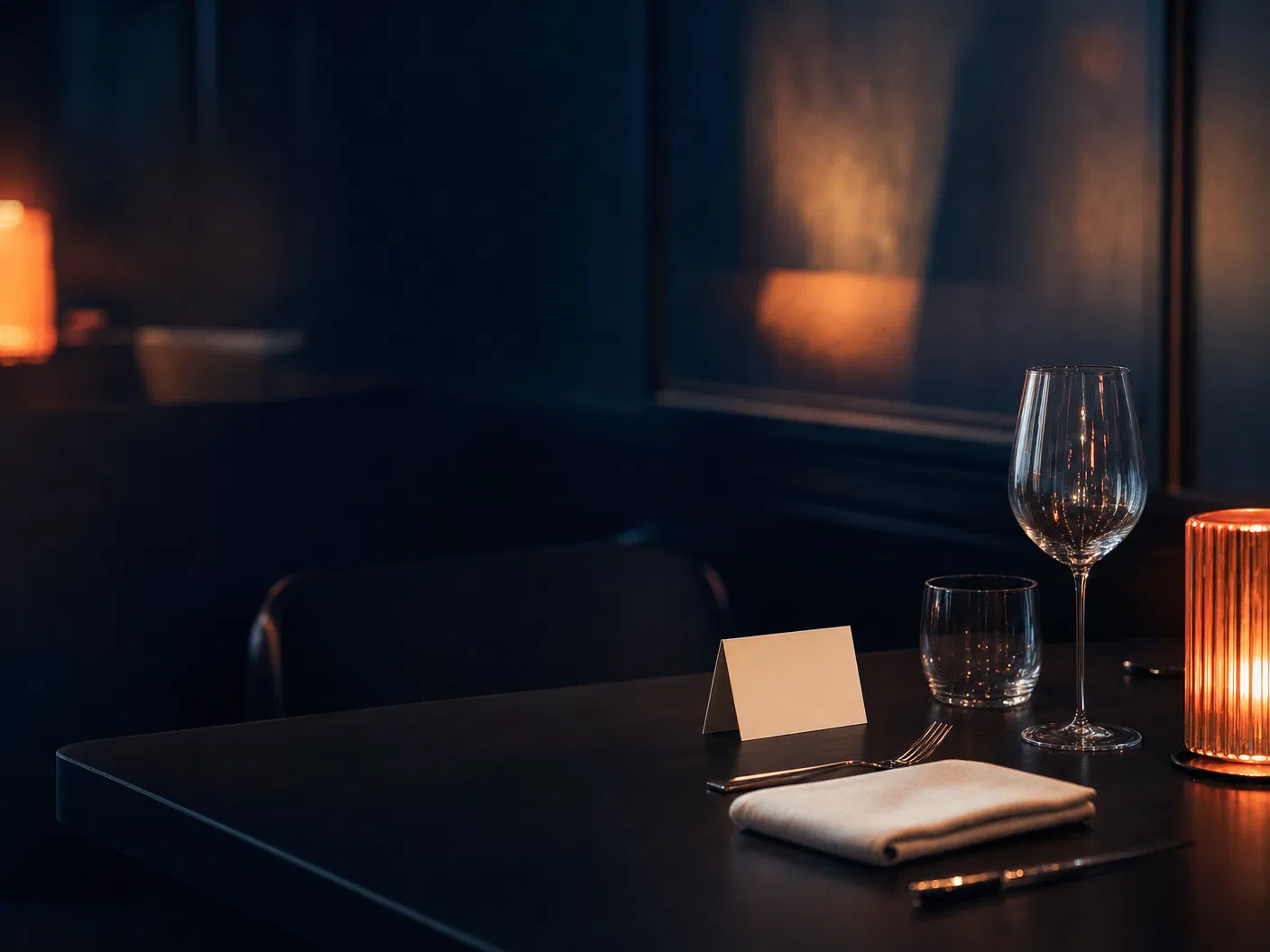 Mesa reservada para conversa estratégica