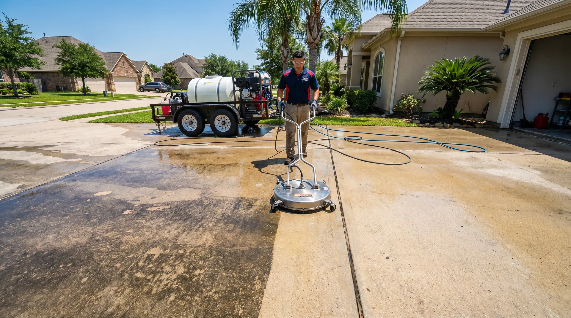 Driveway Cleaning — Houston, TX