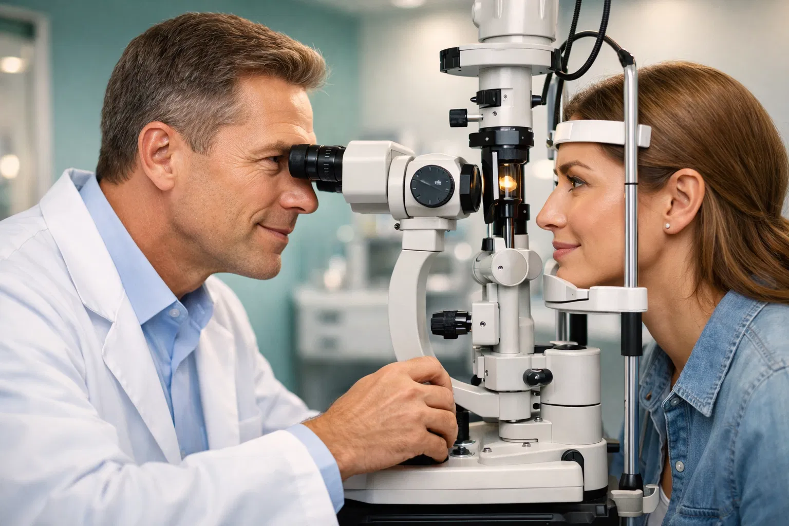 Professional eye examination