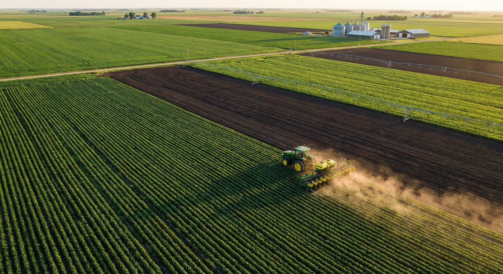 Campo aéreo com plantaõ fértil