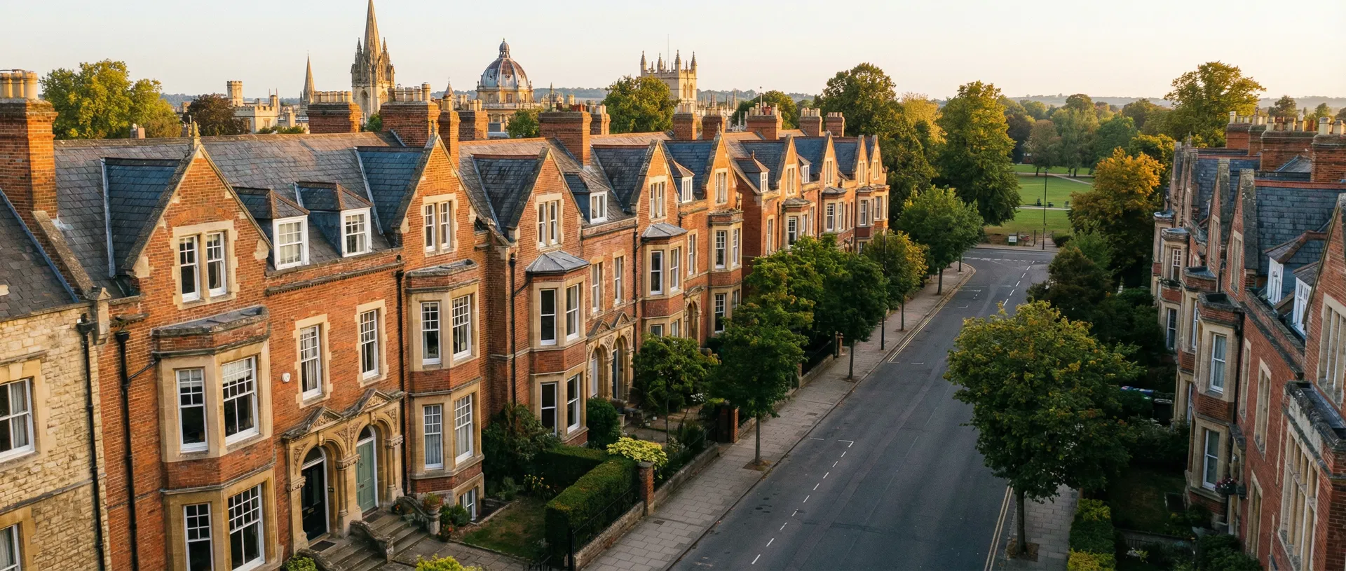 Victorian townhouses on Iffley Road, Oxford