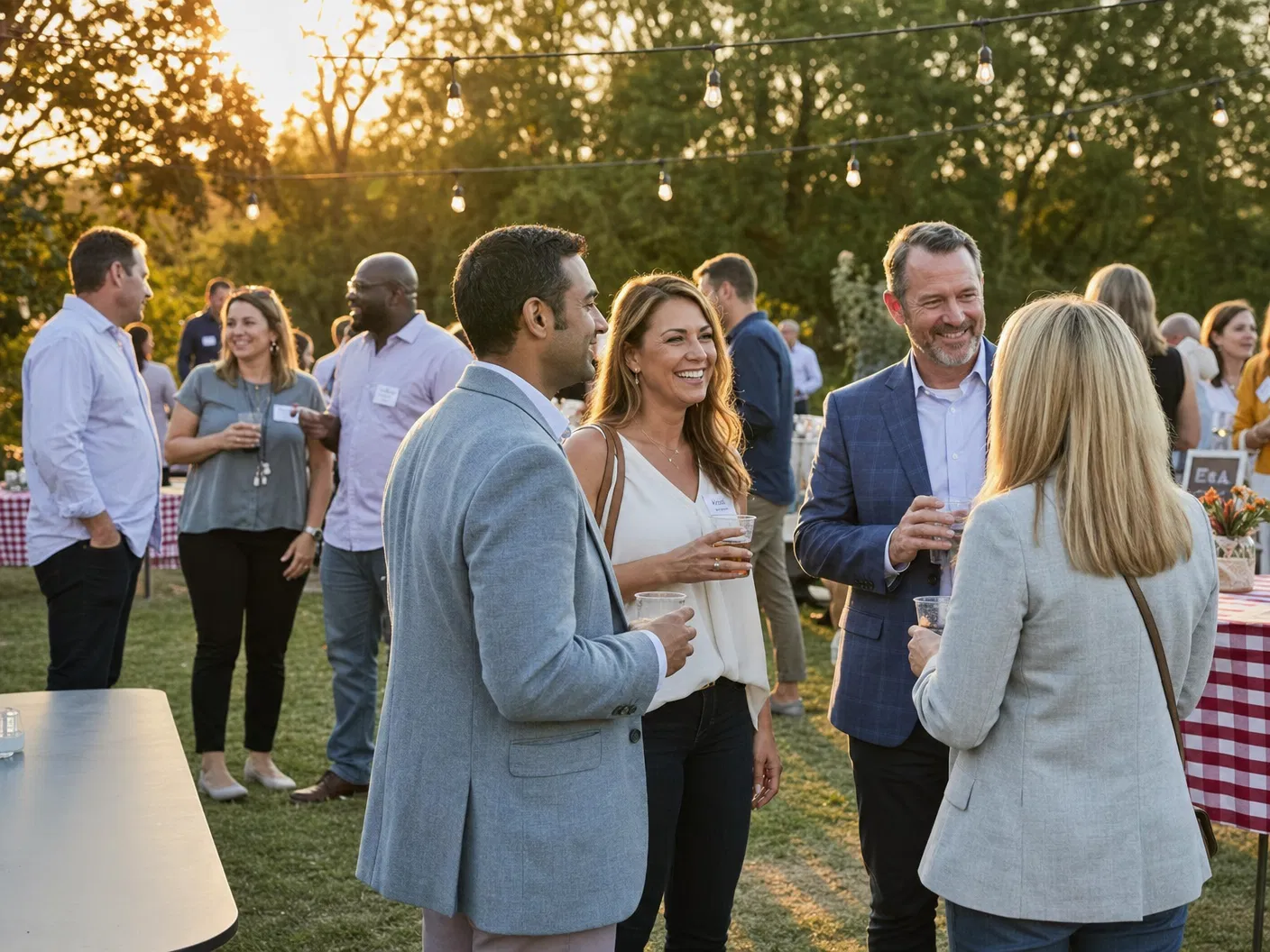 Real estate professionals networking at FAR Fest