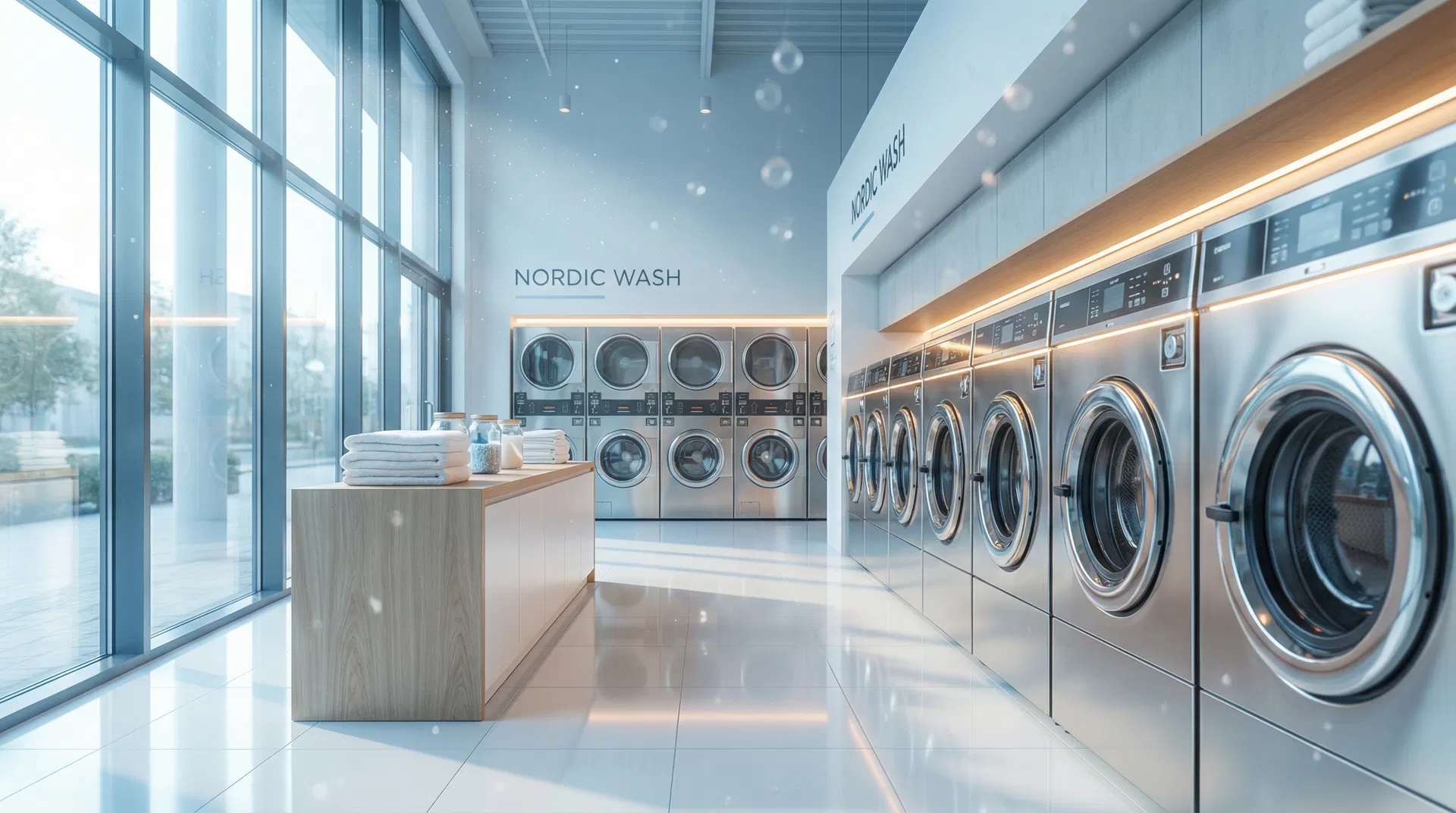 LaundPRO - Không gian giặt sấy hiện đại