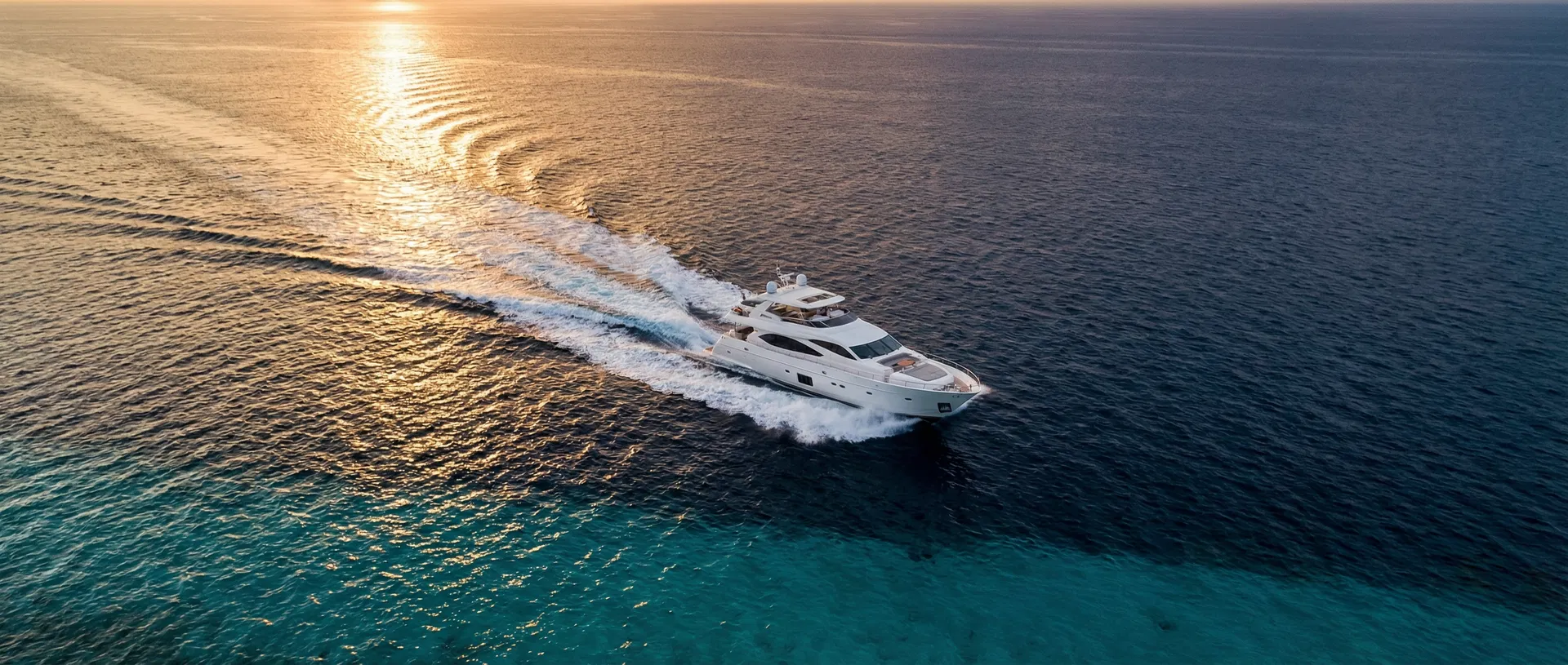 Yacht at sea