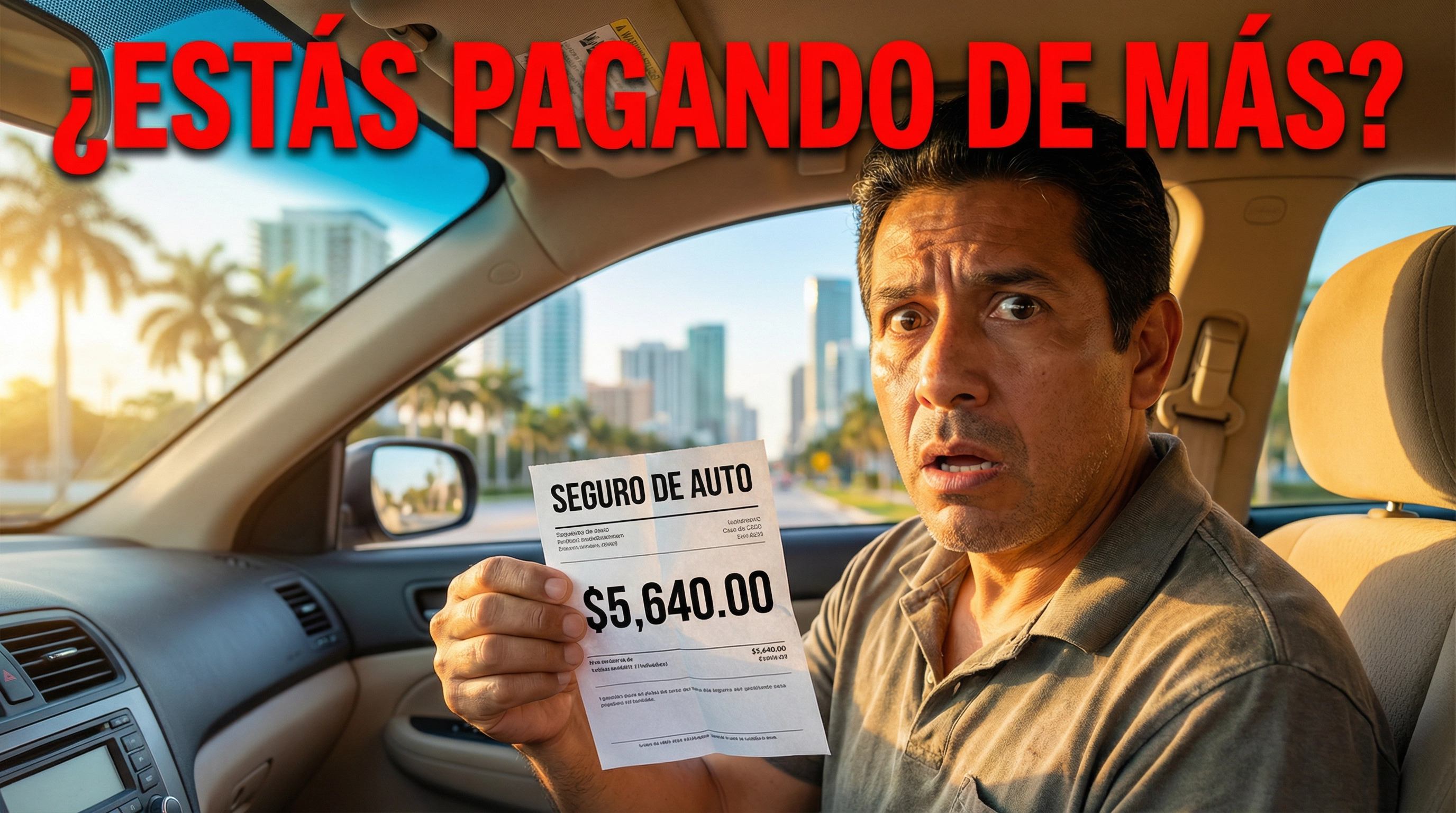 ¿Estás pagando de más por tu seguro de auto en Florida? Cómo revisarlo paso a paso