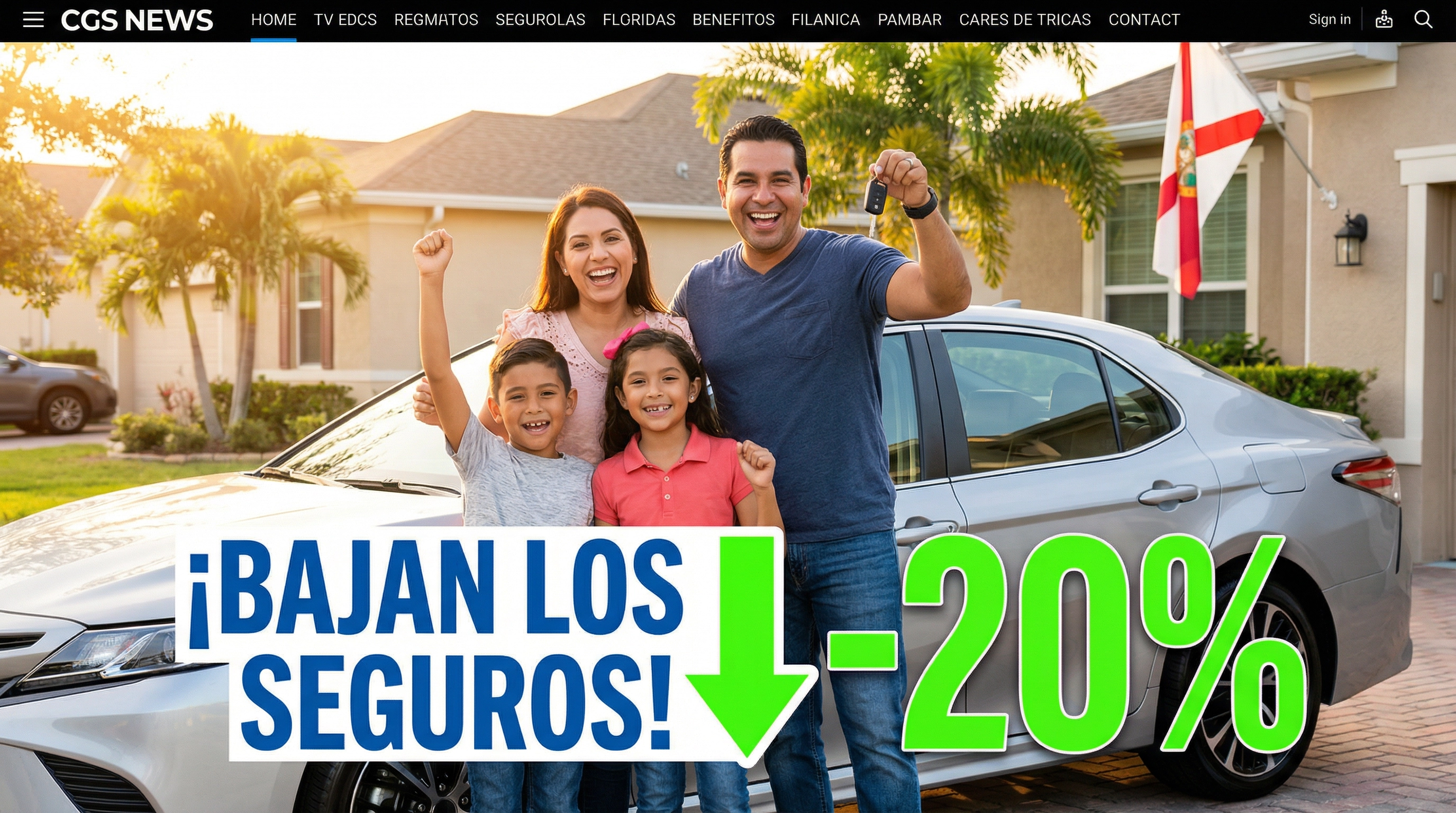 ¡Buenas noticias para los conductores de Florida! Los seguros de auto bajan hasta un 20% en 2026