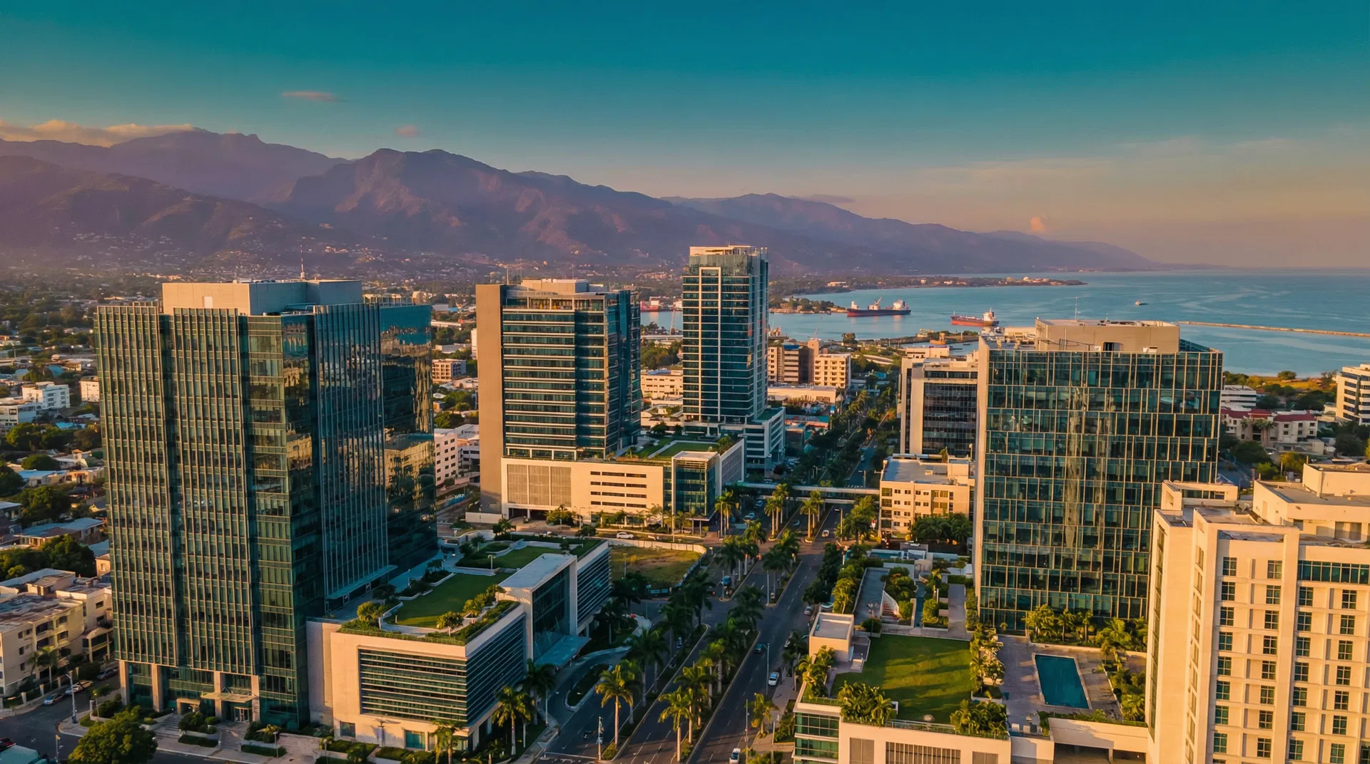 Kingston Jamaica skyline